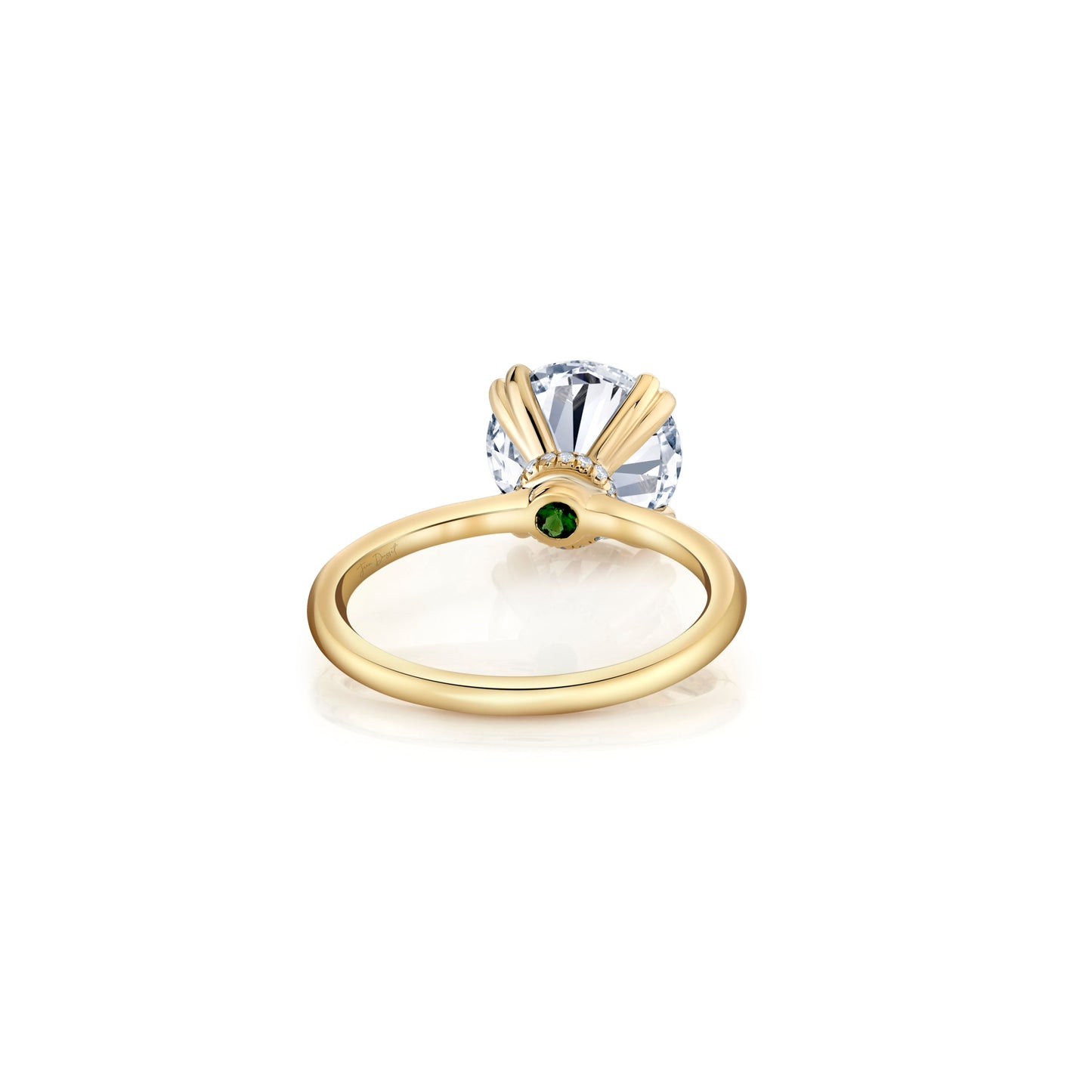 Kate Round Solitaire Lab Diamond Engagement Ring - view 3