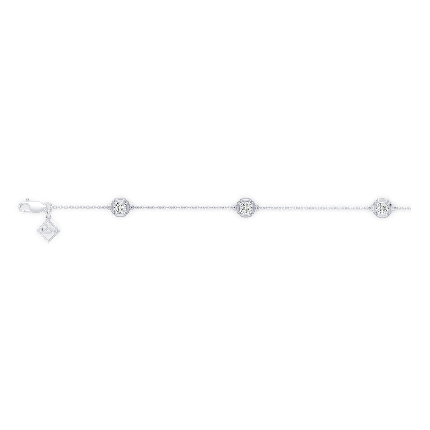 Doree By The Yard Cushion Lab Diamond Bracelet - view 3