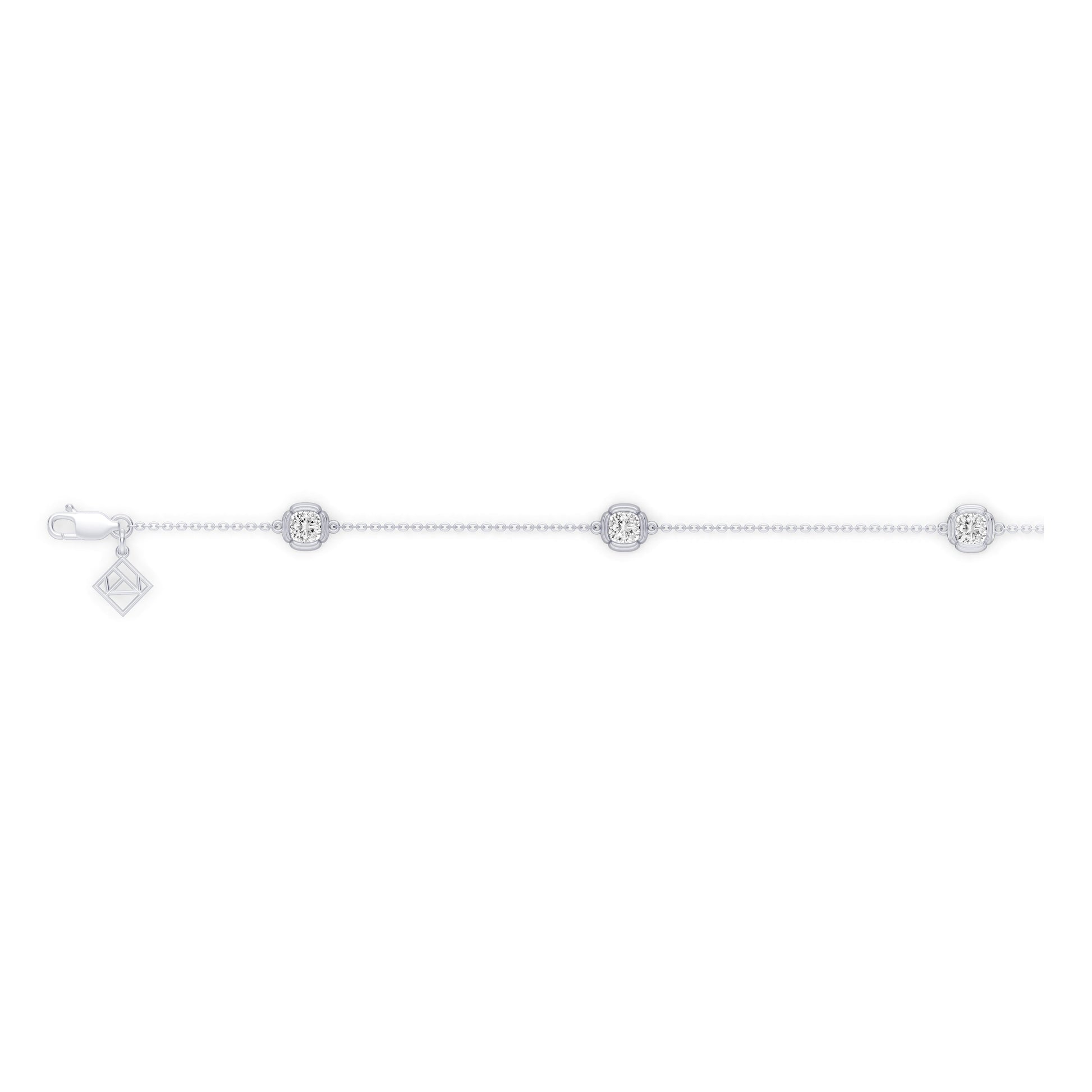 Doree By The Yard Cushion Lab Diamond Bracelet - view 3
