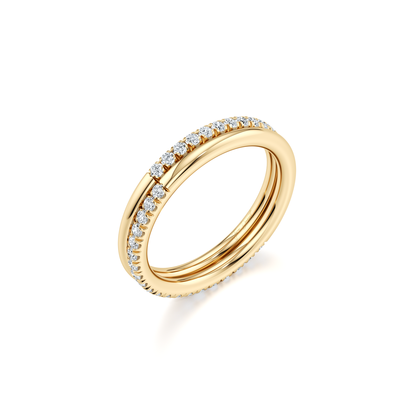 Elle 5-Stone Emerald Lab Diamond Band - view 11