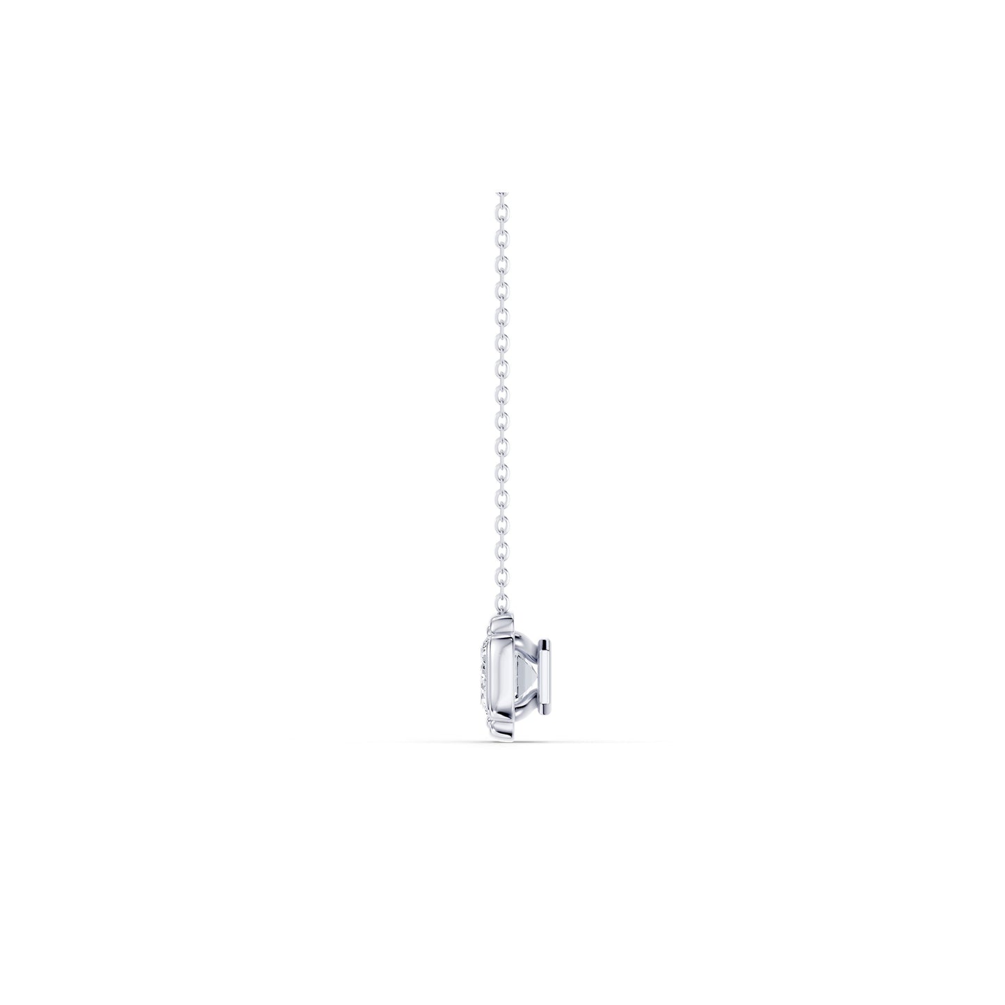 Doree Lab Diamond Emerald Pendant - view 3
