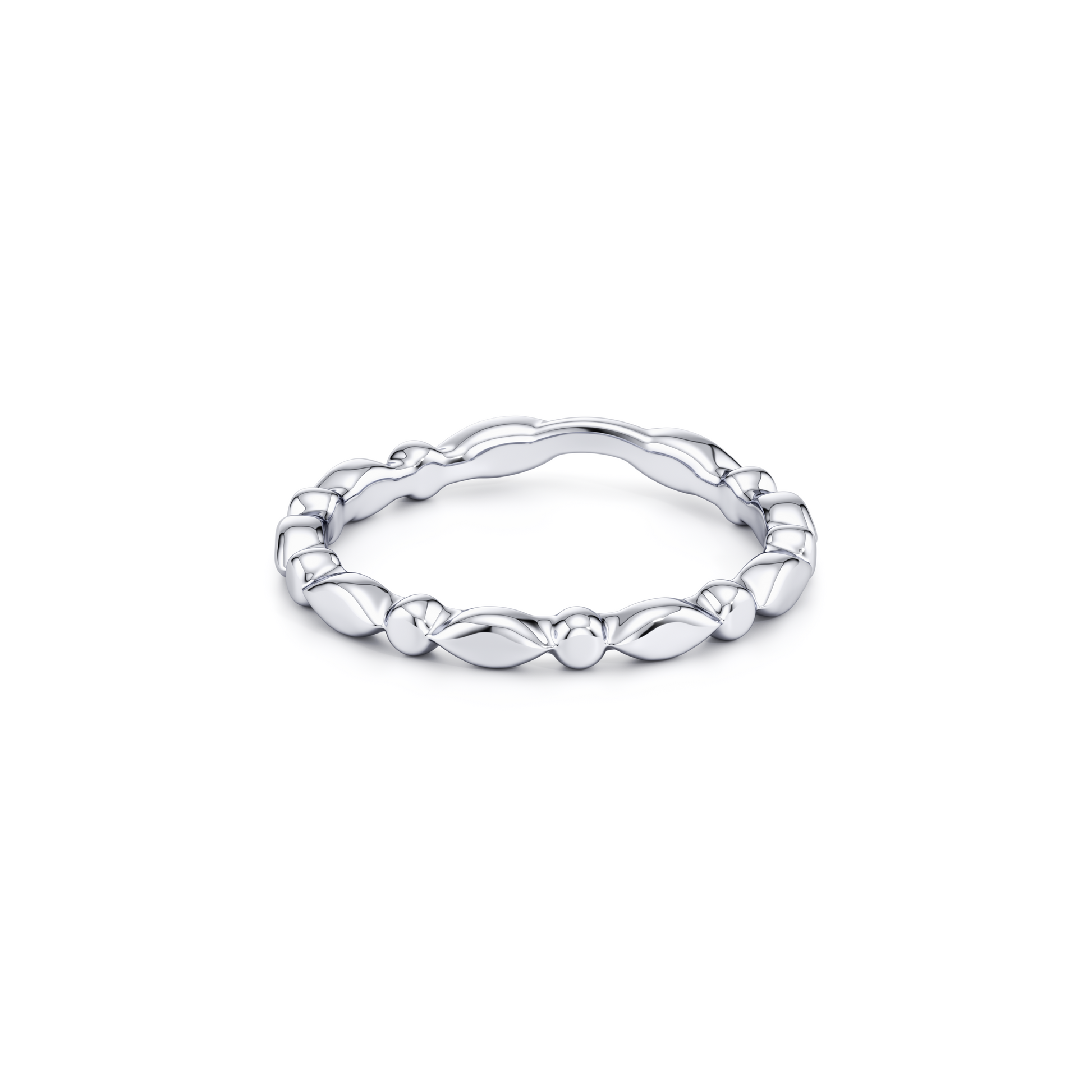 Vivienne High Polish Wedding Band - view 3