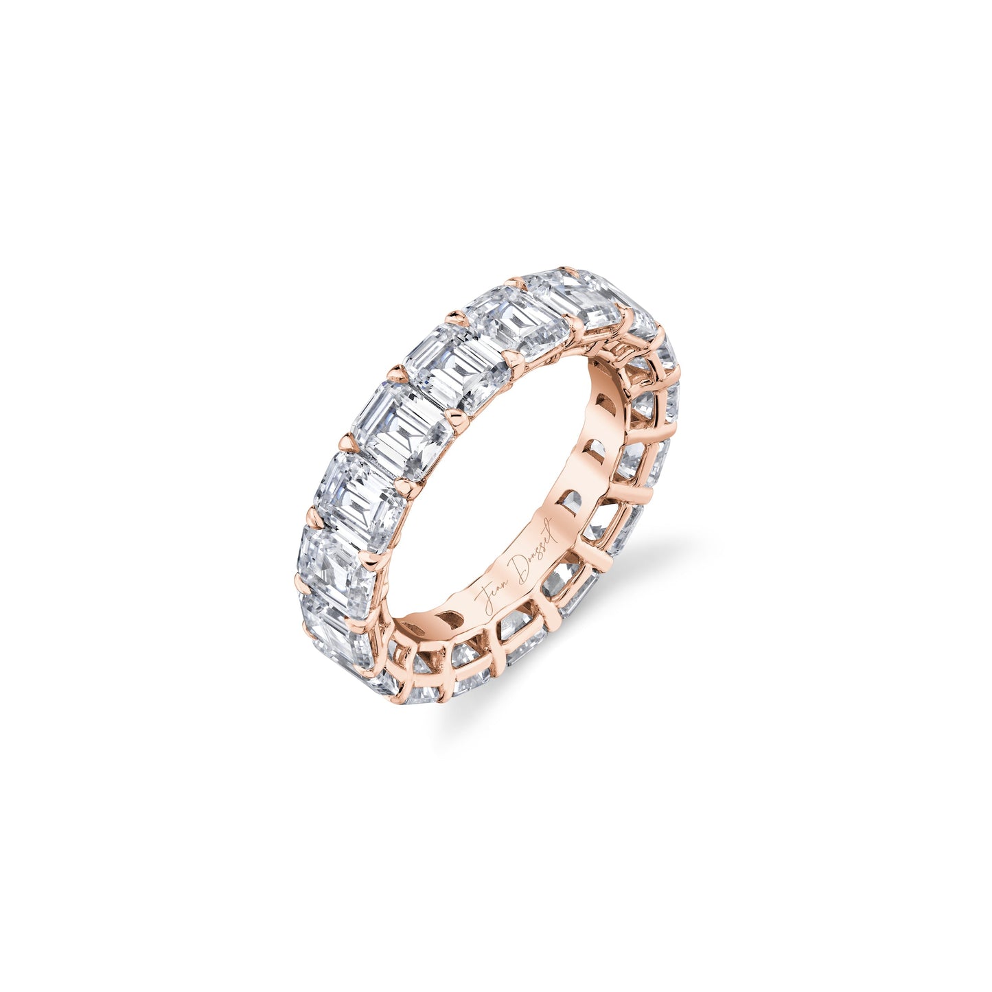 Olivia Large Emerald Lab Diamond Eternity Band - view 3
