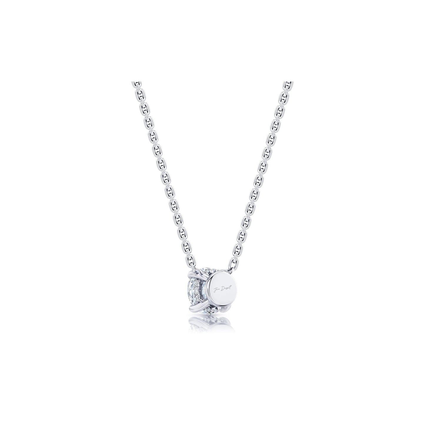 Chelsea Lab Diamond Round Brilliant Pendant - view 3