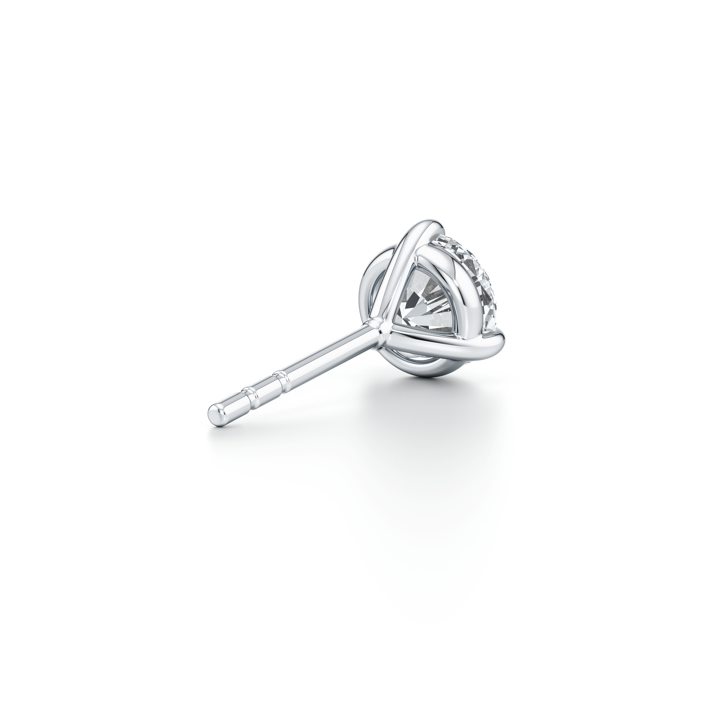 Chelsea Essential Lab Diamond Round Brilliant Martini Studs - view 3
