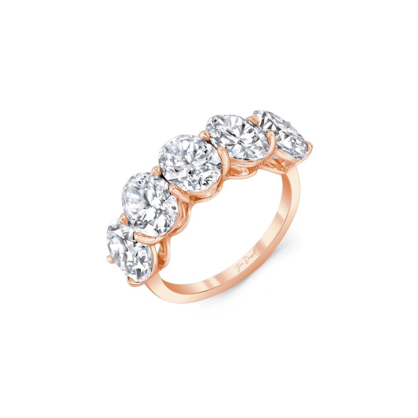 Olivia 5-Stone Oval Lab Diamond Band - view 3