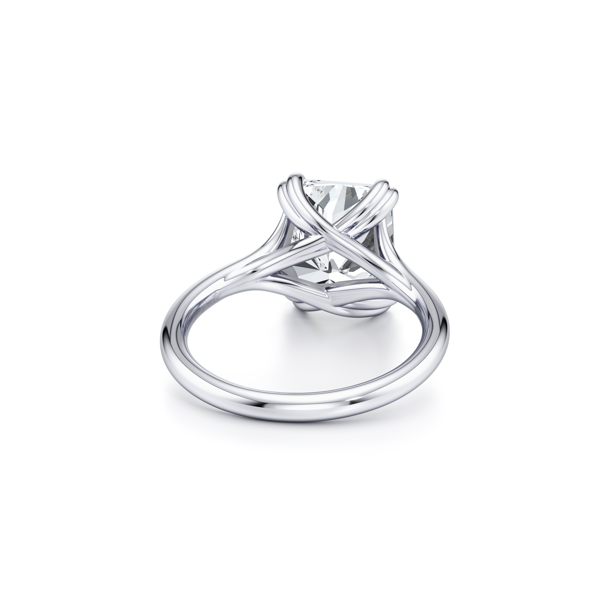 High Jewelry | Jane Radiant Solitaire Lab Diamond Engagement Ring - view 5