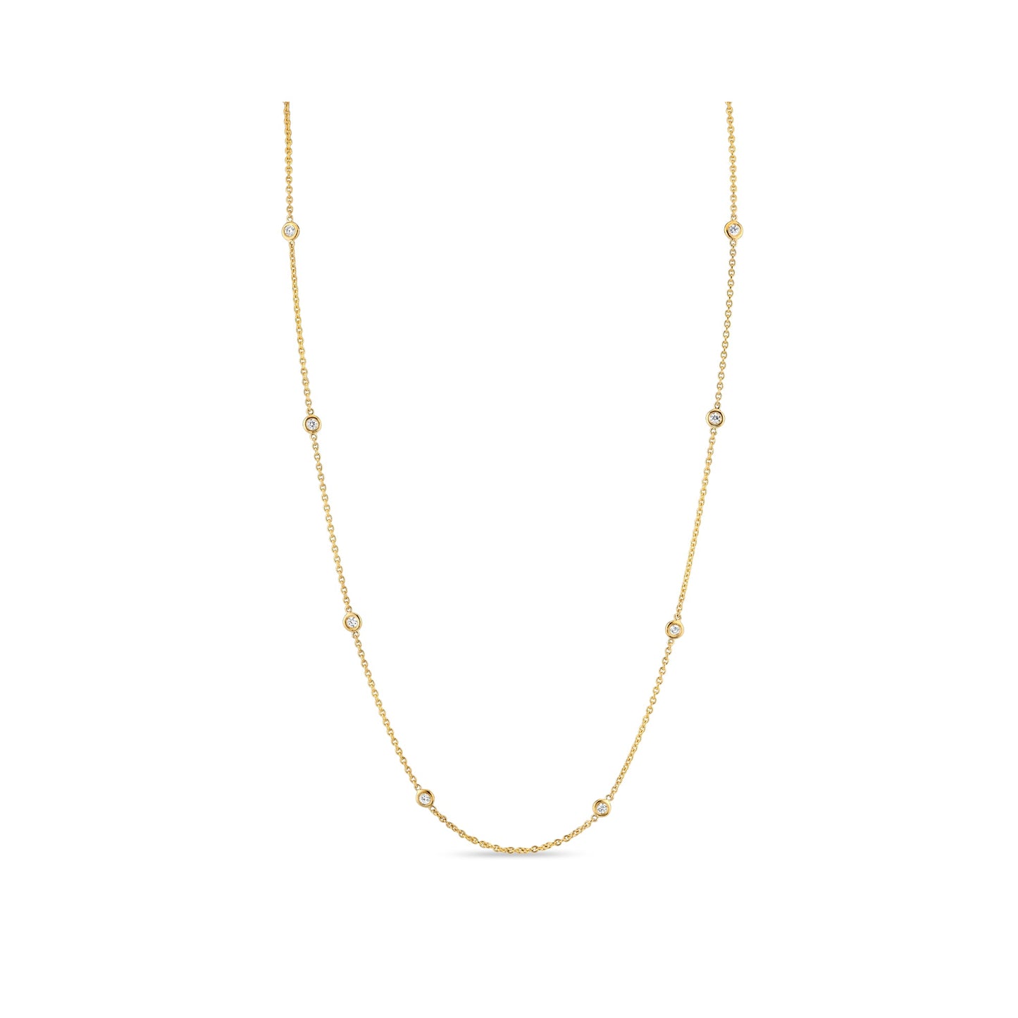 Bezel By The Yard Lab Diamond Necklace - view 3