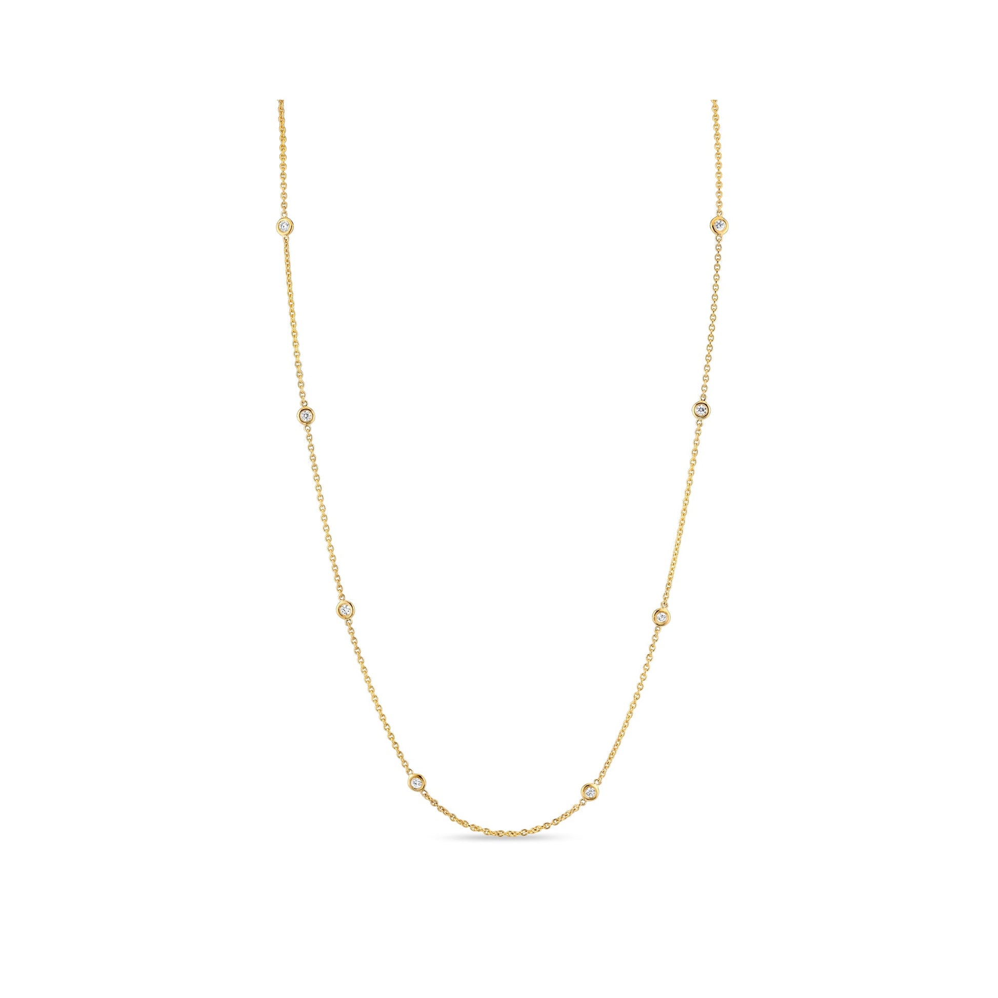 Bezel By The Yard Lab Diamond Necklace - view 3