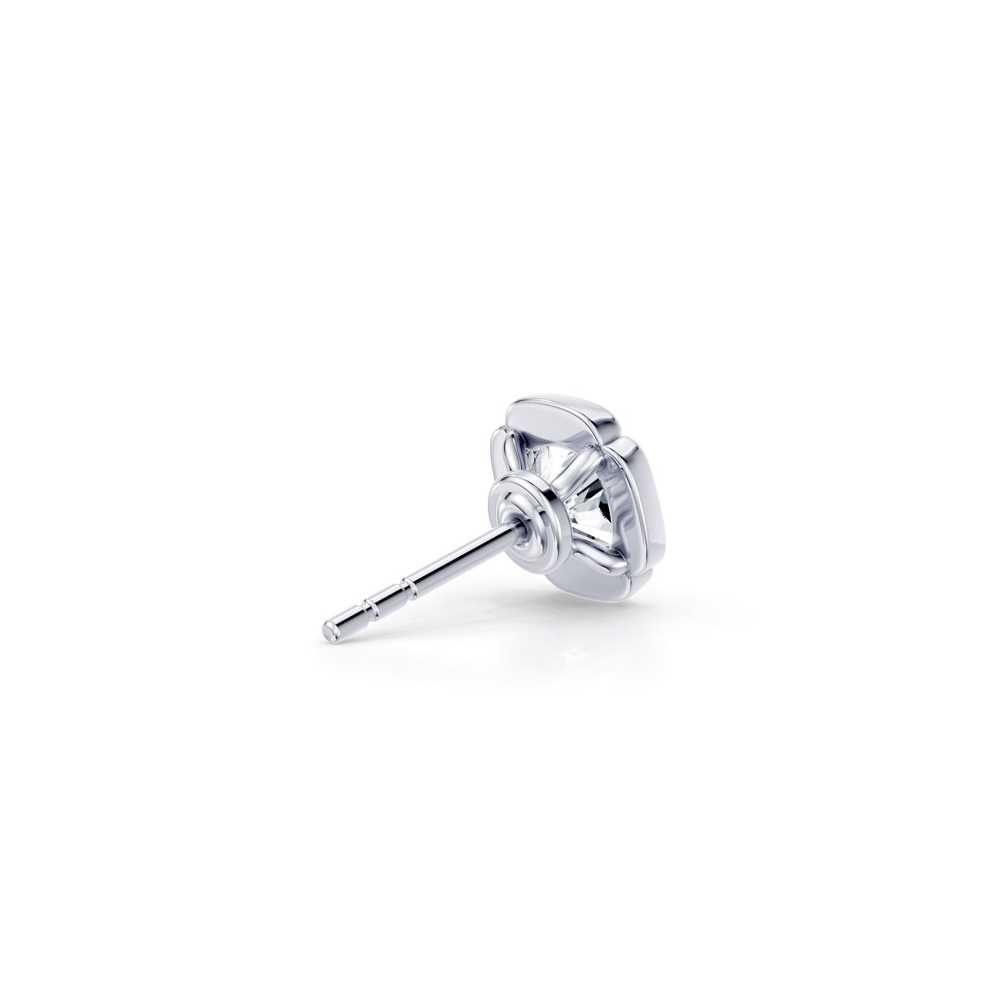 Doree Lab Diamond Cushion Studs - view 3