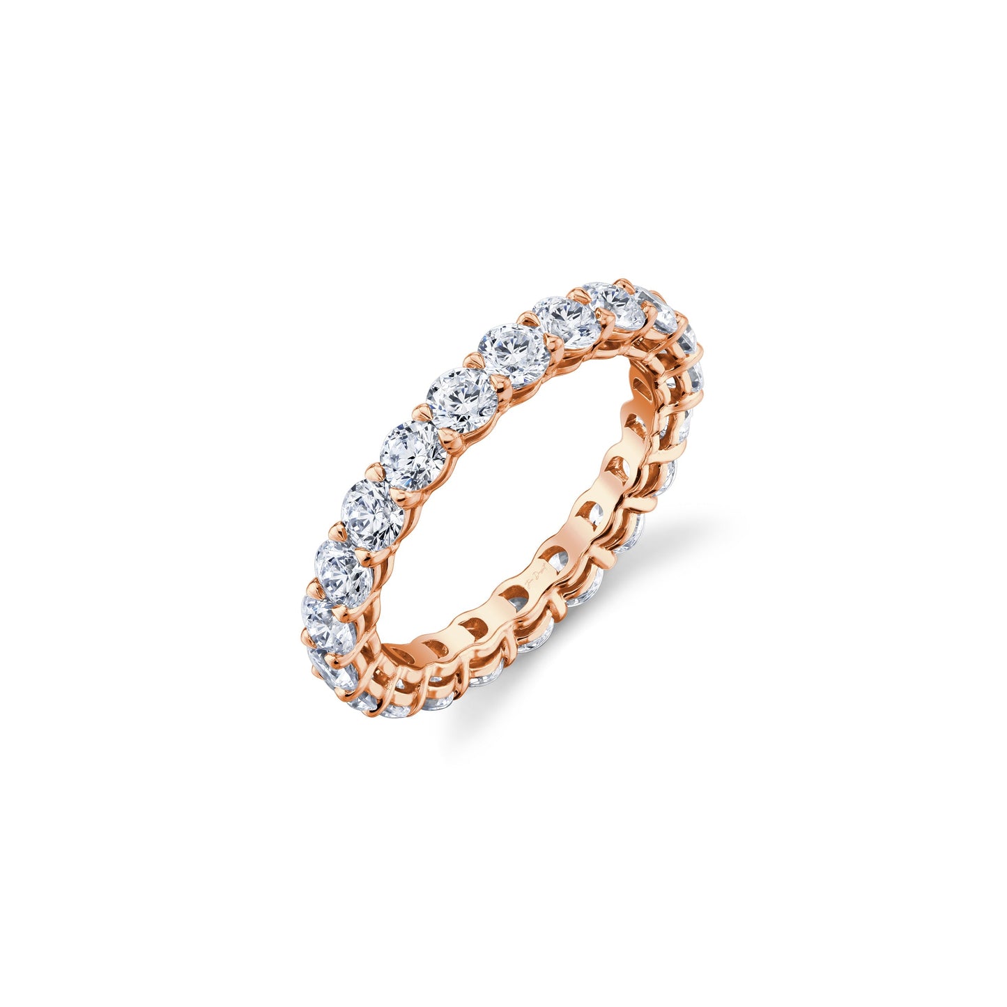 Olivia Round Brilliant Lab Diamond Eternity Band - view 3