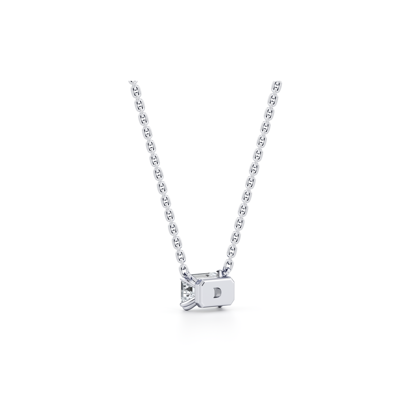 Elle Lab Diamond Emerald Pendant - view 3