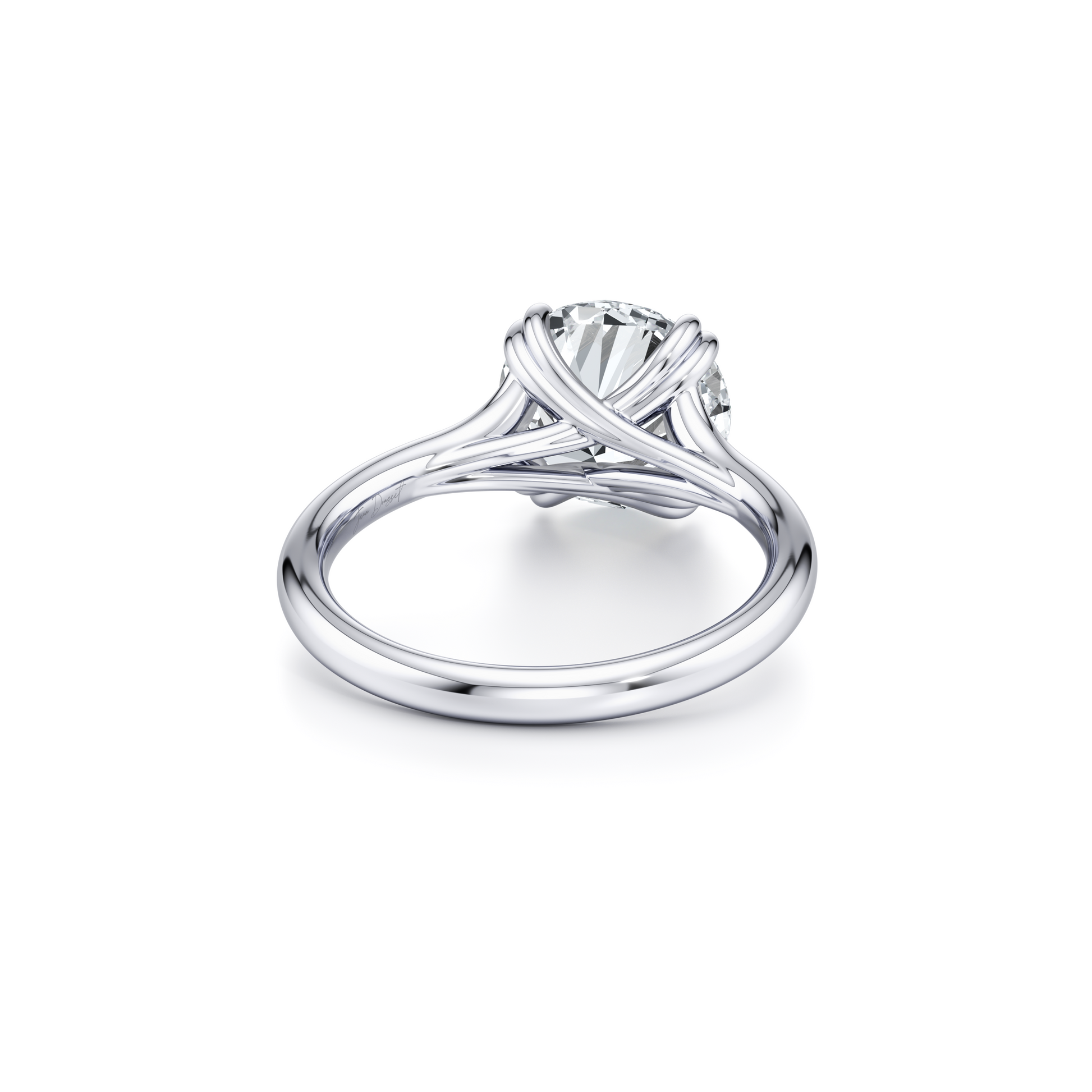 Jane Cushion Solitaire Lab Diamond Engagement Ring - view 3