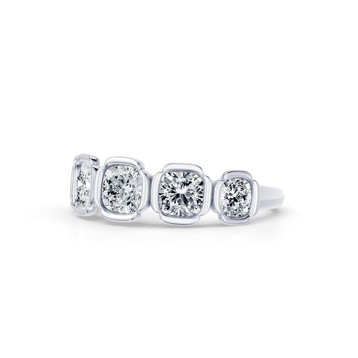 Doree 5-Stone Lab Diamond Cushion Band - view 3