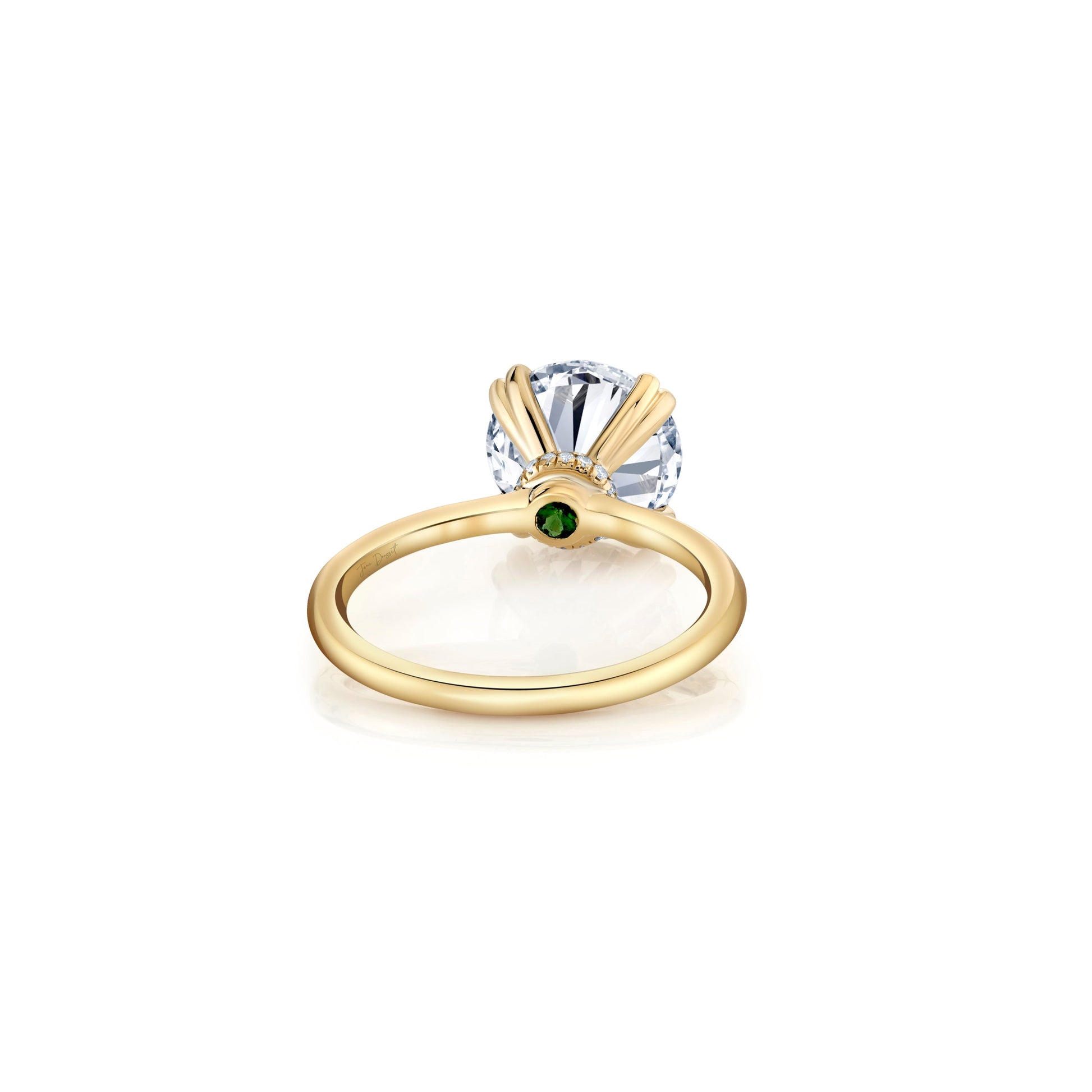 Kate Round Brilliant Solitaire Lab Diamond Engagement Ring - view 3