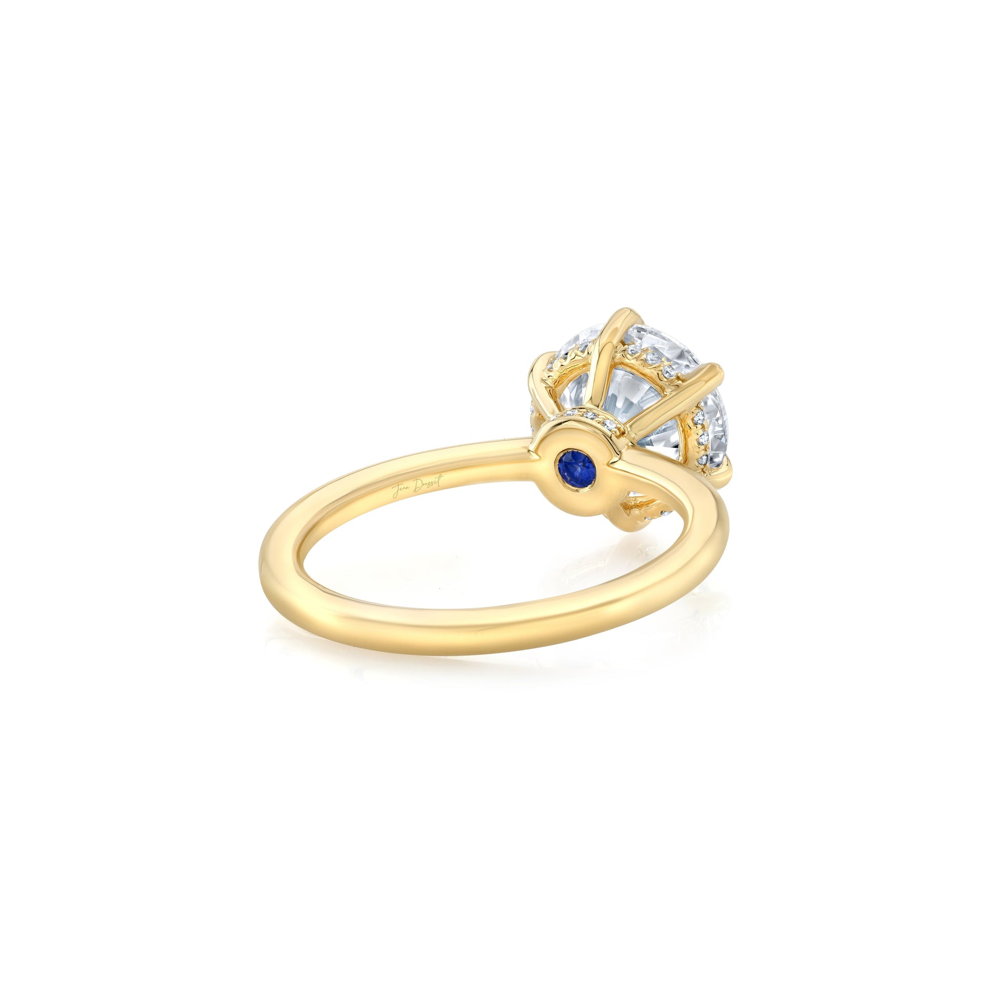 Audrey Round Brilliant 6-Prong Solitaire Lab Diamond Engagement Ring - view 3
