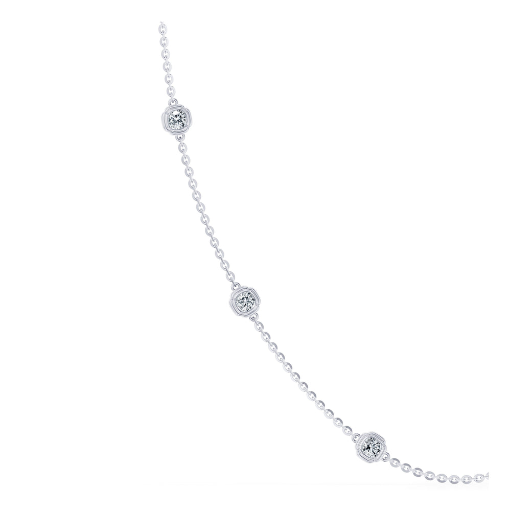 Doree By The Yard Cushion Lab Diamond Necklace - view 3