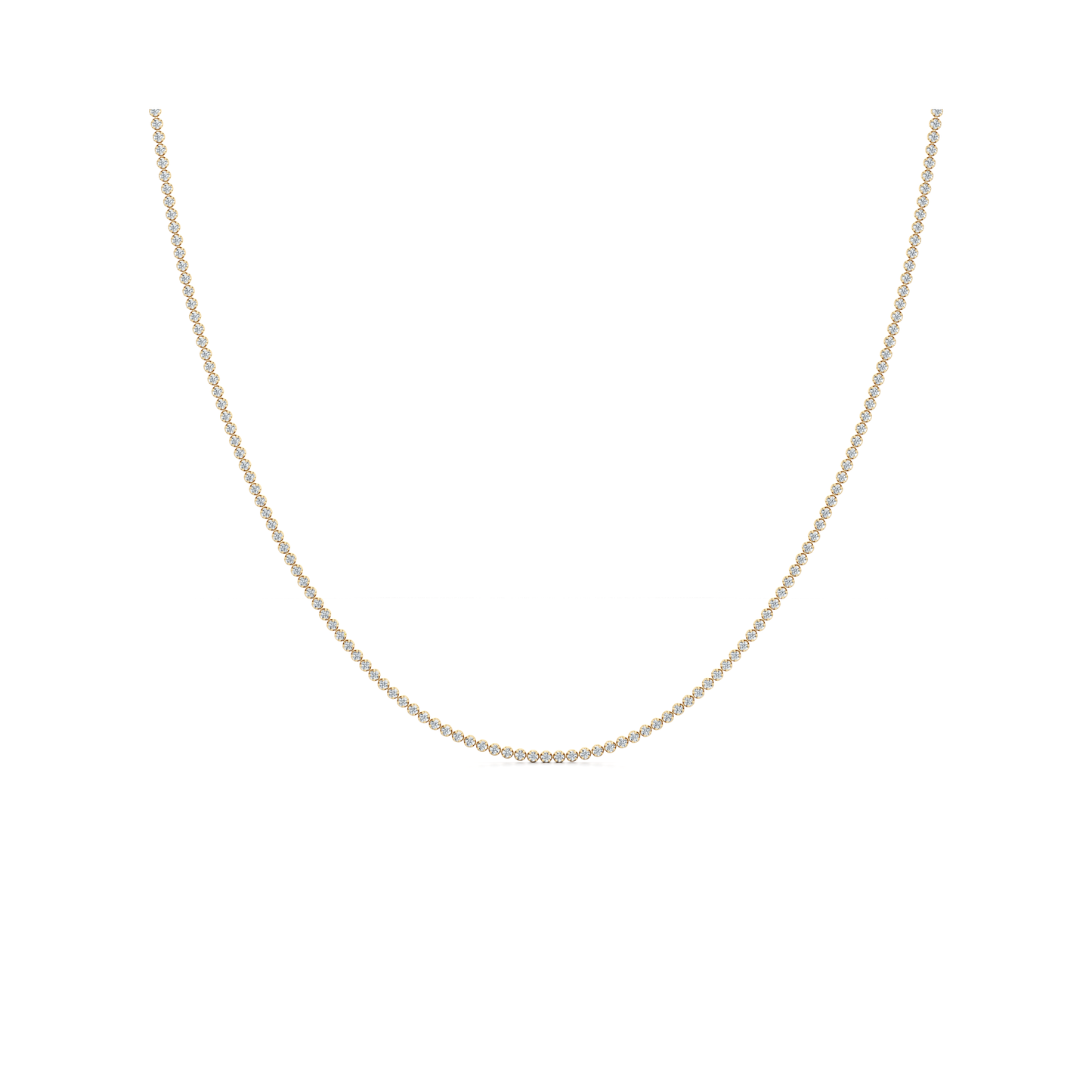 La Petite Lab Diamond Tennis Necklace - view 3
