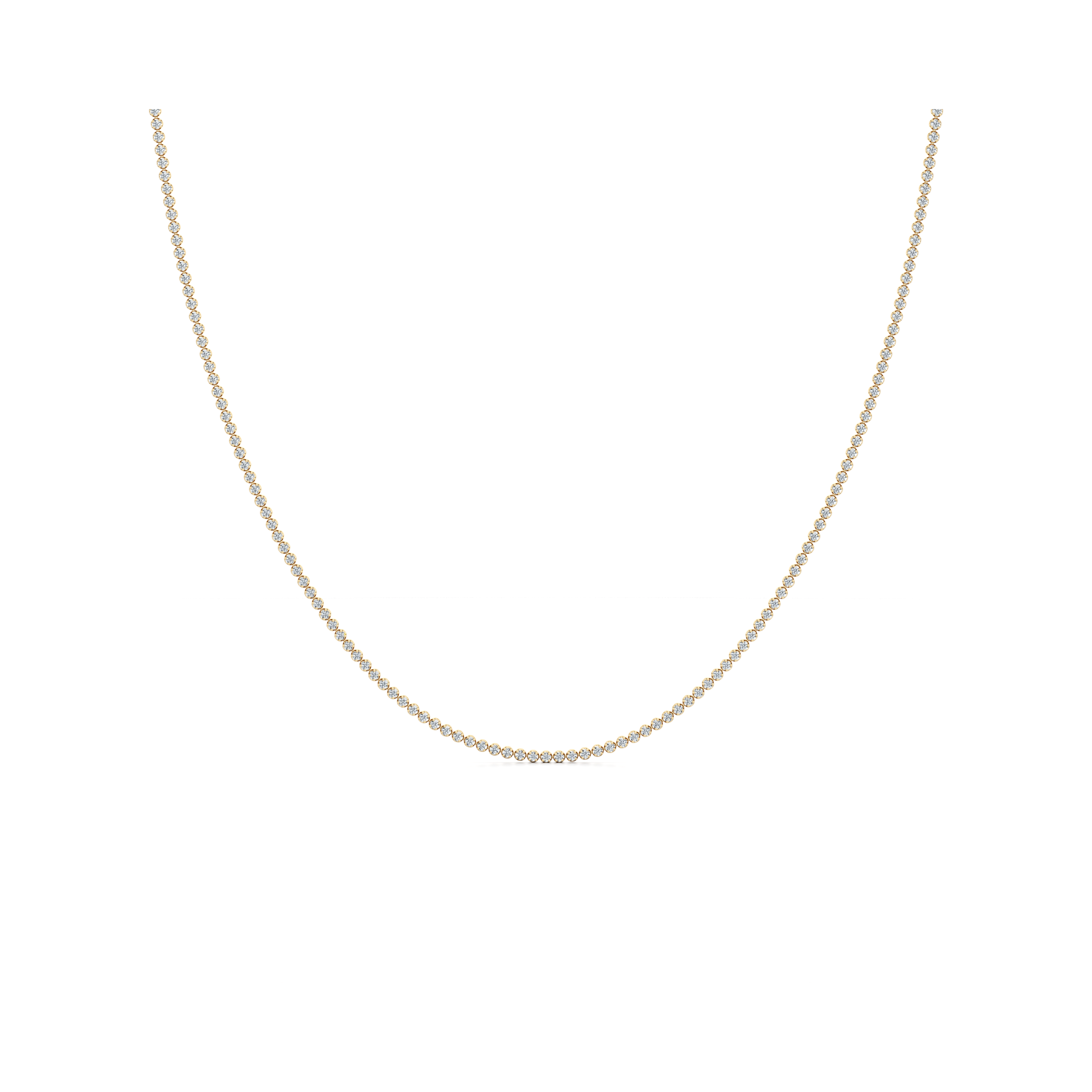 La Petite Lab Diamond Tennis Necklace - view 3
