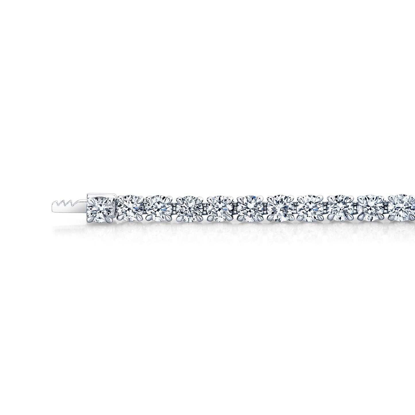 Olivia Round Brilliant Lab Diamond Tennis Necklace - view 3
