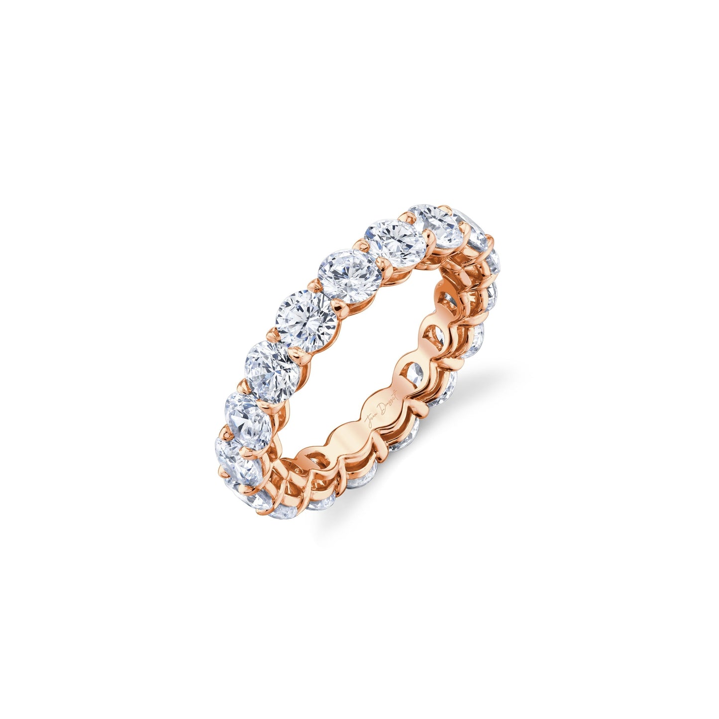 Olivia Large Round Brilliant Lab Diamond Eternity Band - view 3