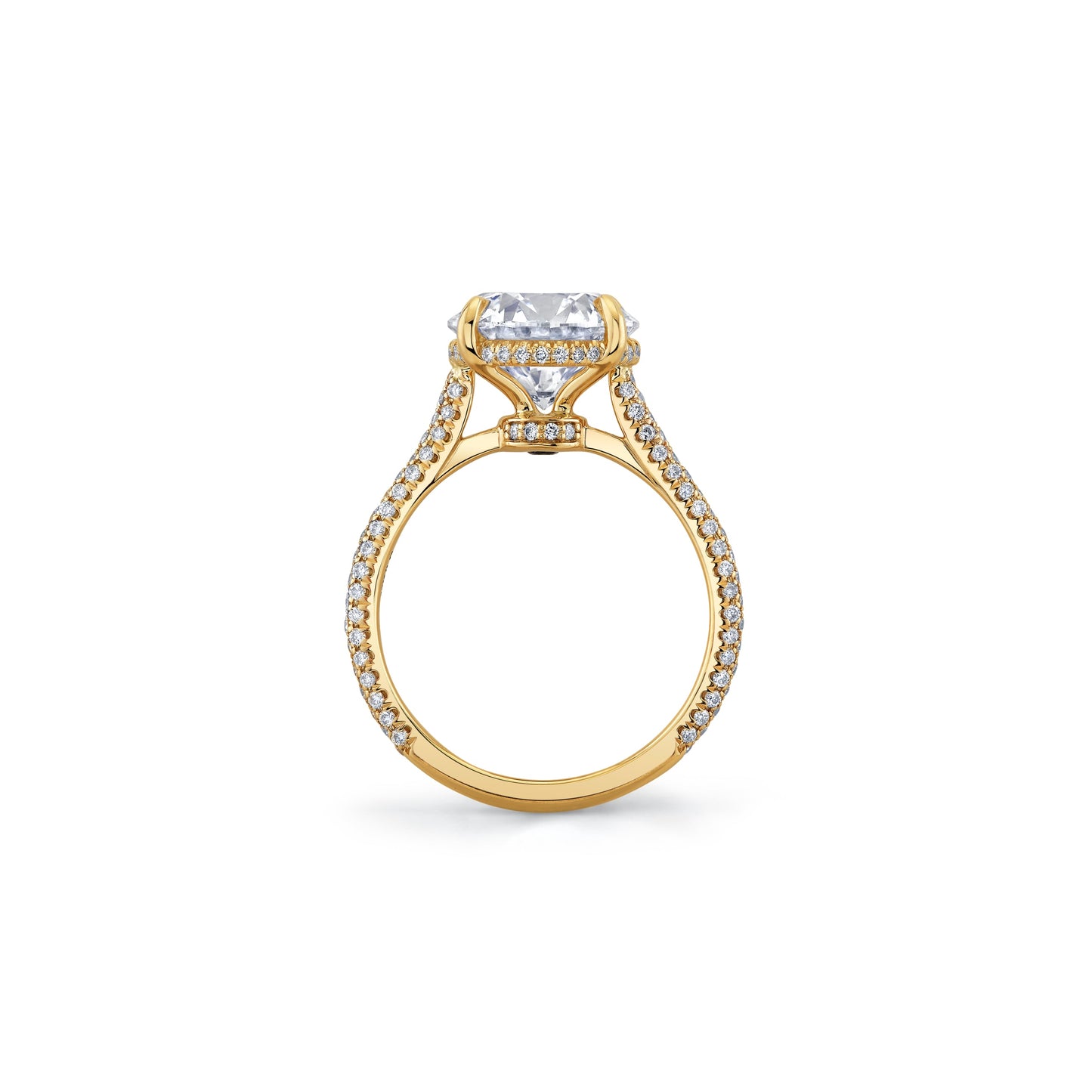 Chelsea Round Brilliant Solitaire Lab Diamond Engagement Ring - view 4