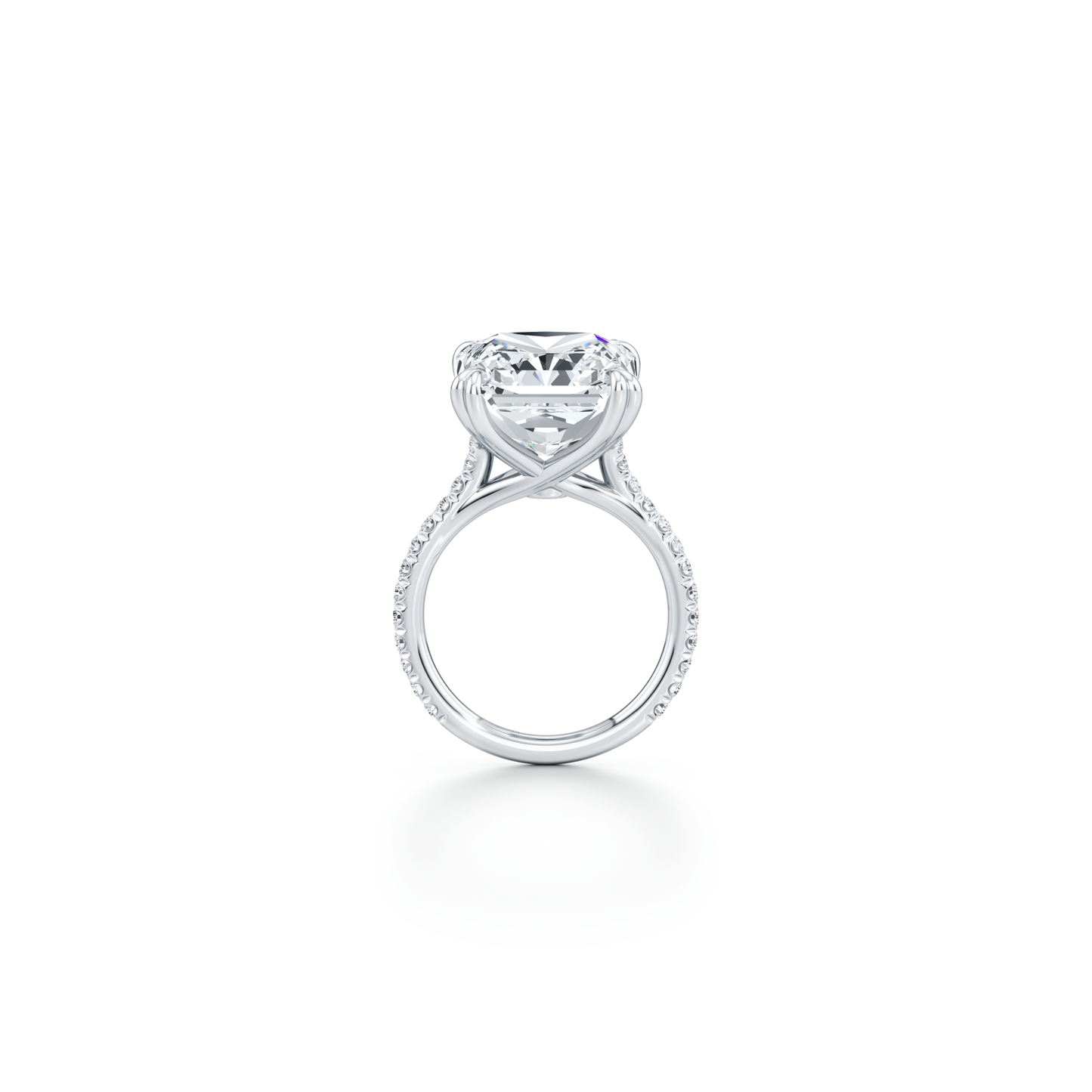 High Jewelry | Elle Radiant Solitaire Lab Diamond Engagement Ring - view 9