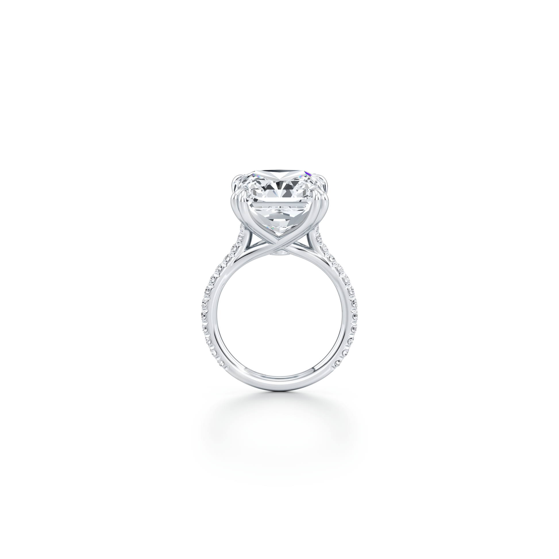 High Jewelry | Elle Radiant Solitaire Lab Diamond Engagement Ring - view 9