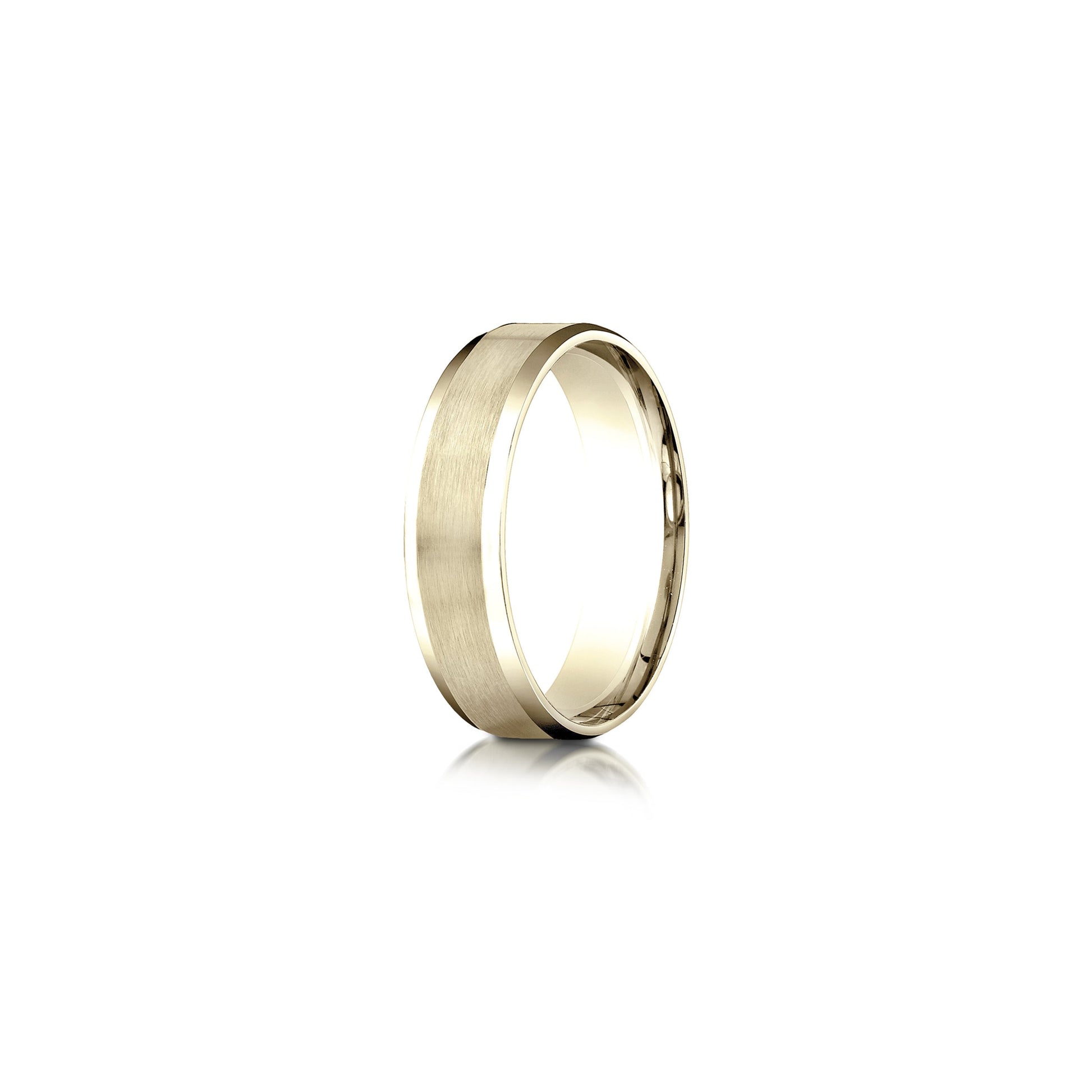 Modern Beveled Men's Wedding Band - view 4
