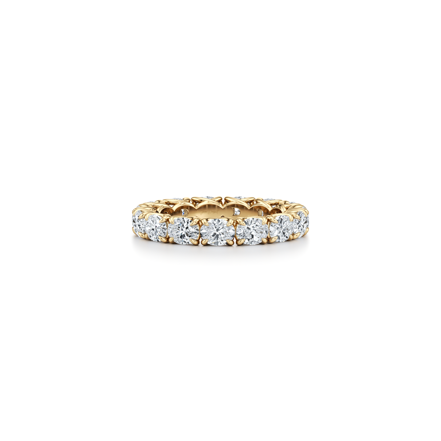 Elle East-West Oval Lab Diamond Eternity Band - view 4