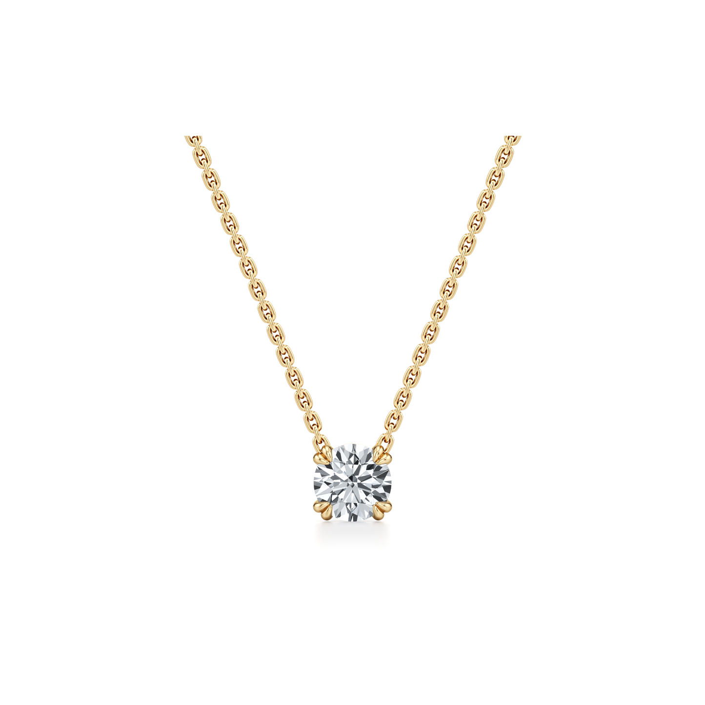 Elle Round Brilliant Pendant - view 4
