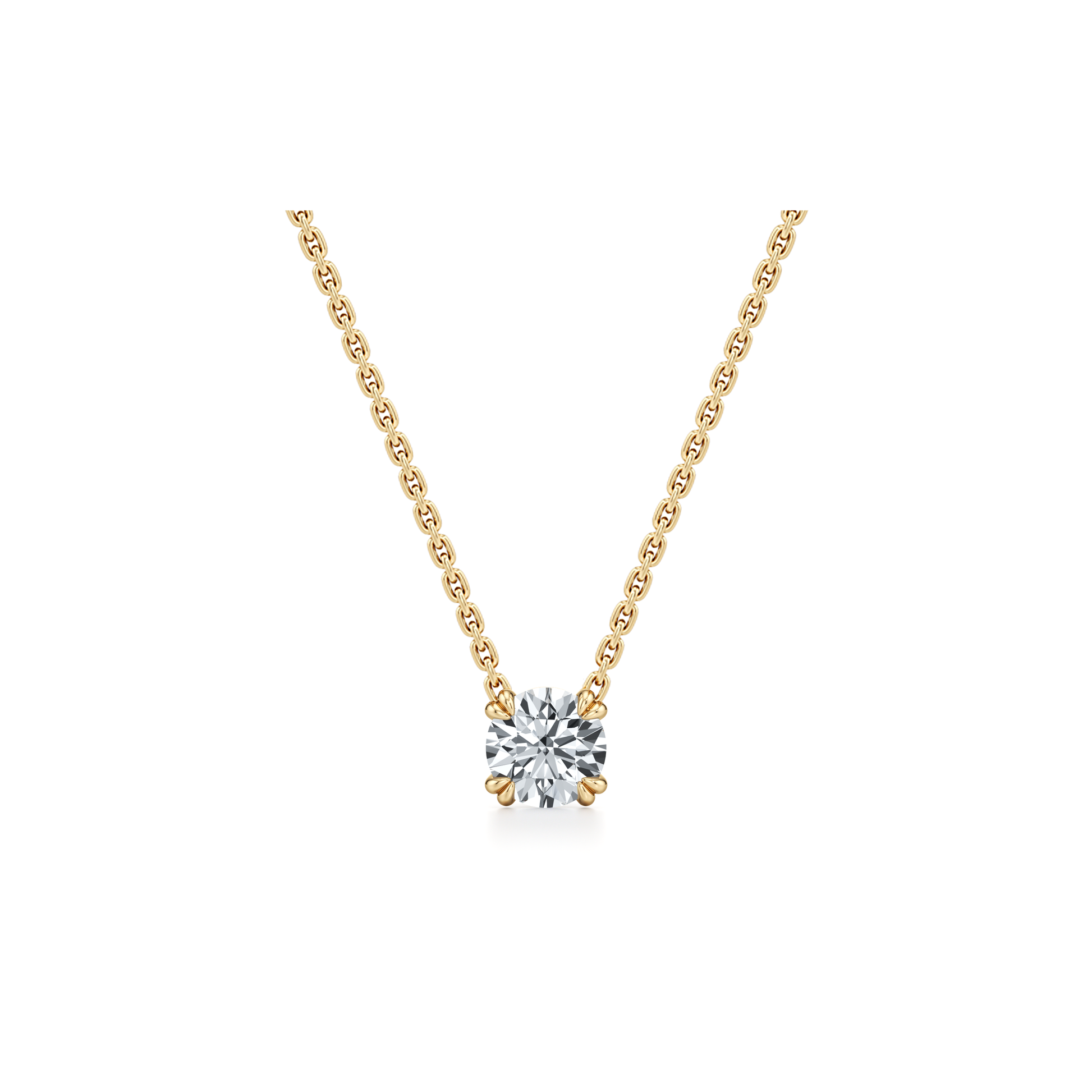 Elle Round Brilliant Pendant - view 4