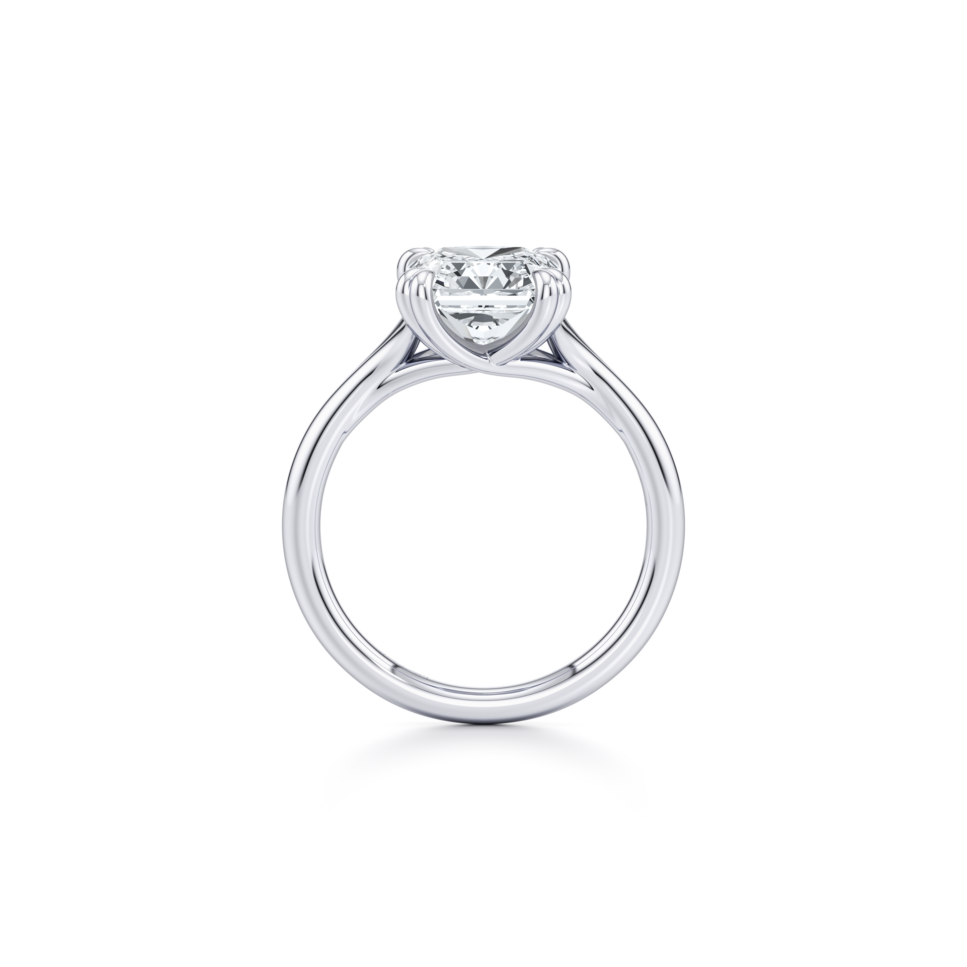 Jane Radiant Solitaire Lab Diamond Engagement Ring - view 4