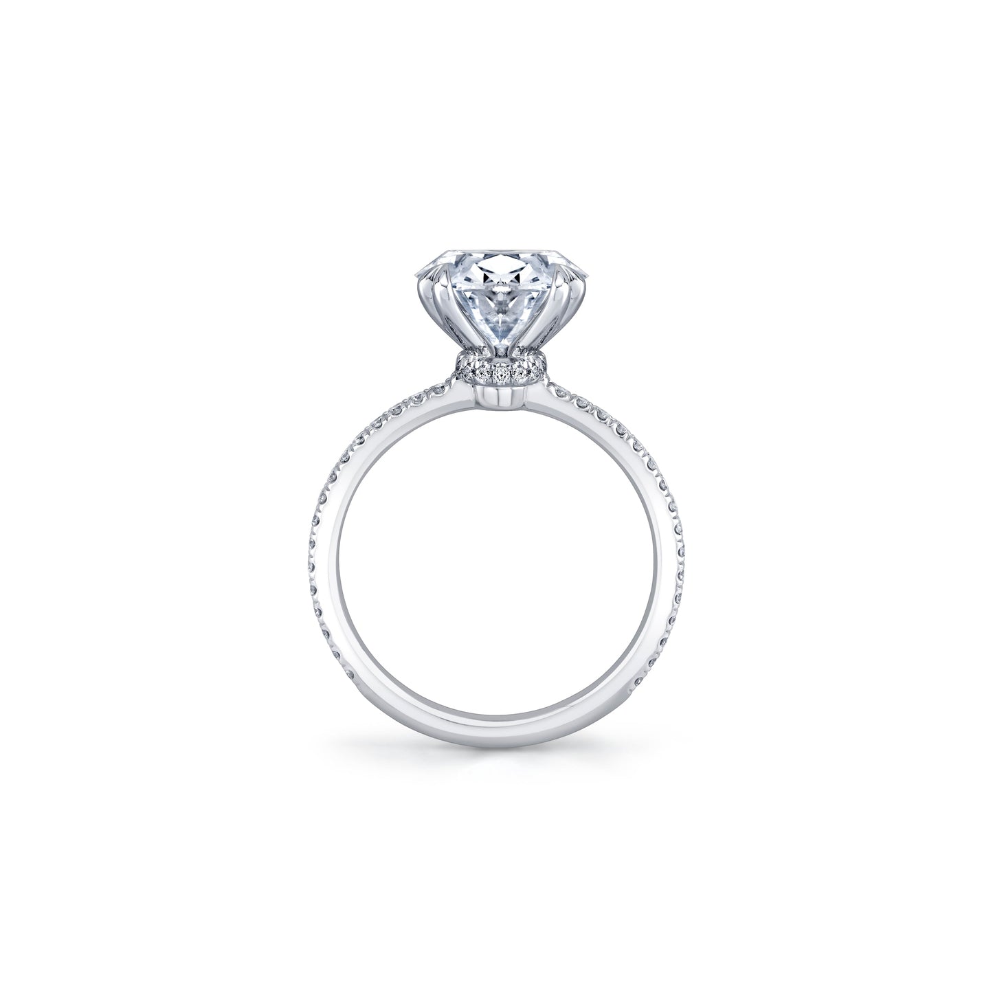 Kate Round Brilliant Solitaire Lab Diamond Engagement Ring - view 9