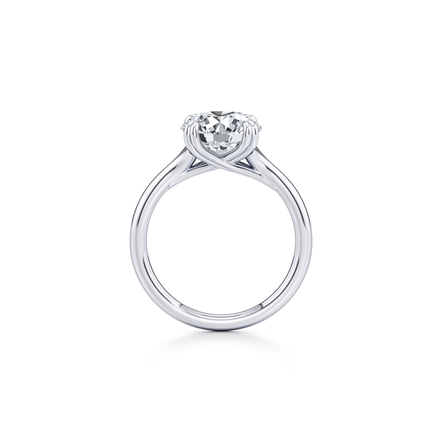 High Jewelry | Jane Emerald Solitaire Lab Diamond Engagement Ring - view 7