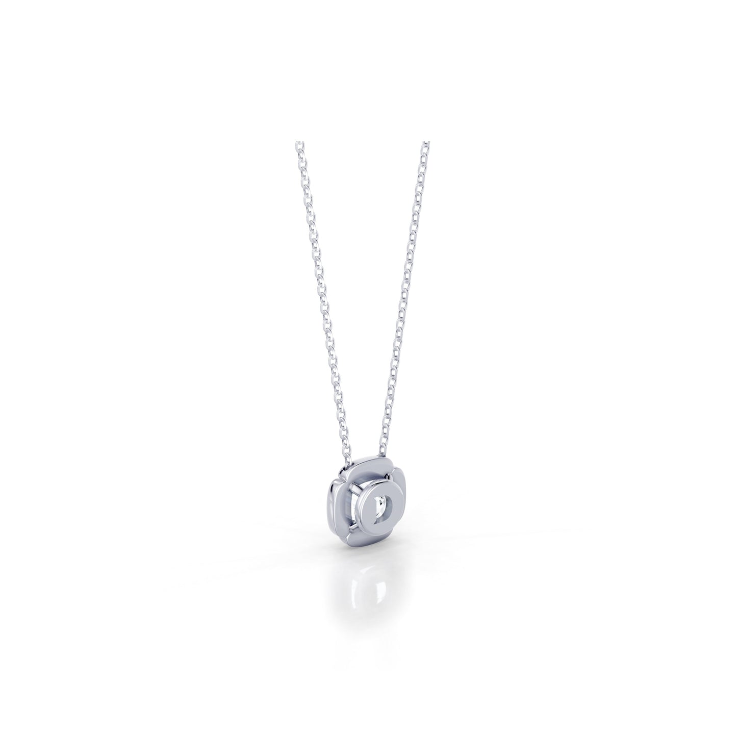 Doree Lab Diamond Cushion Pendant - view 4