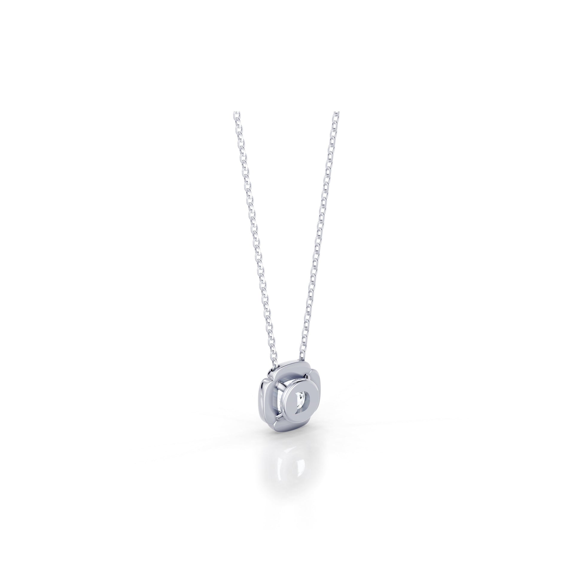 Doree Lab Diamond Cushion Pendant - view 4