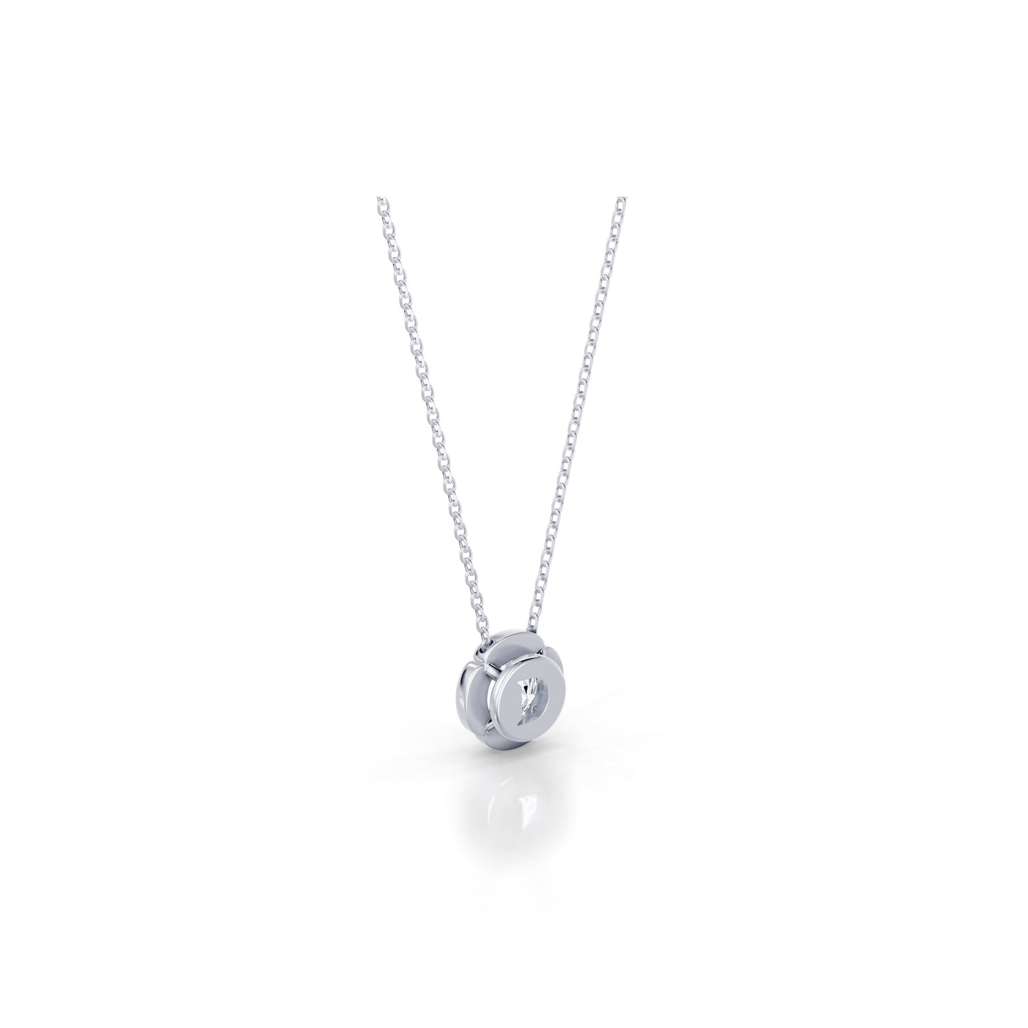 Doree Lab Diamond Round Brilliant Pendant - view 4