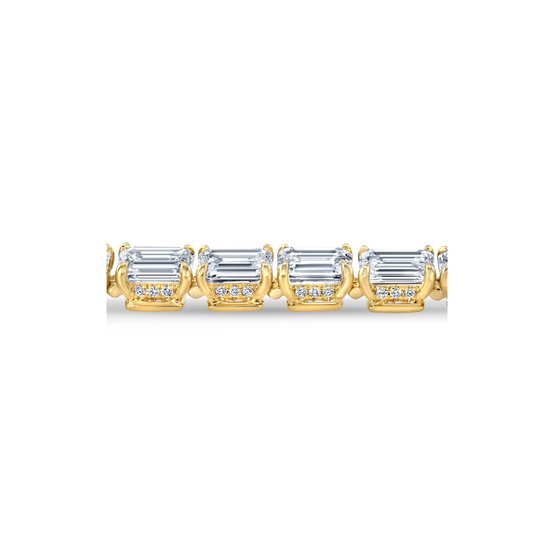 High Jewelry | Emerald Cut Tennis Bracelet - view 4