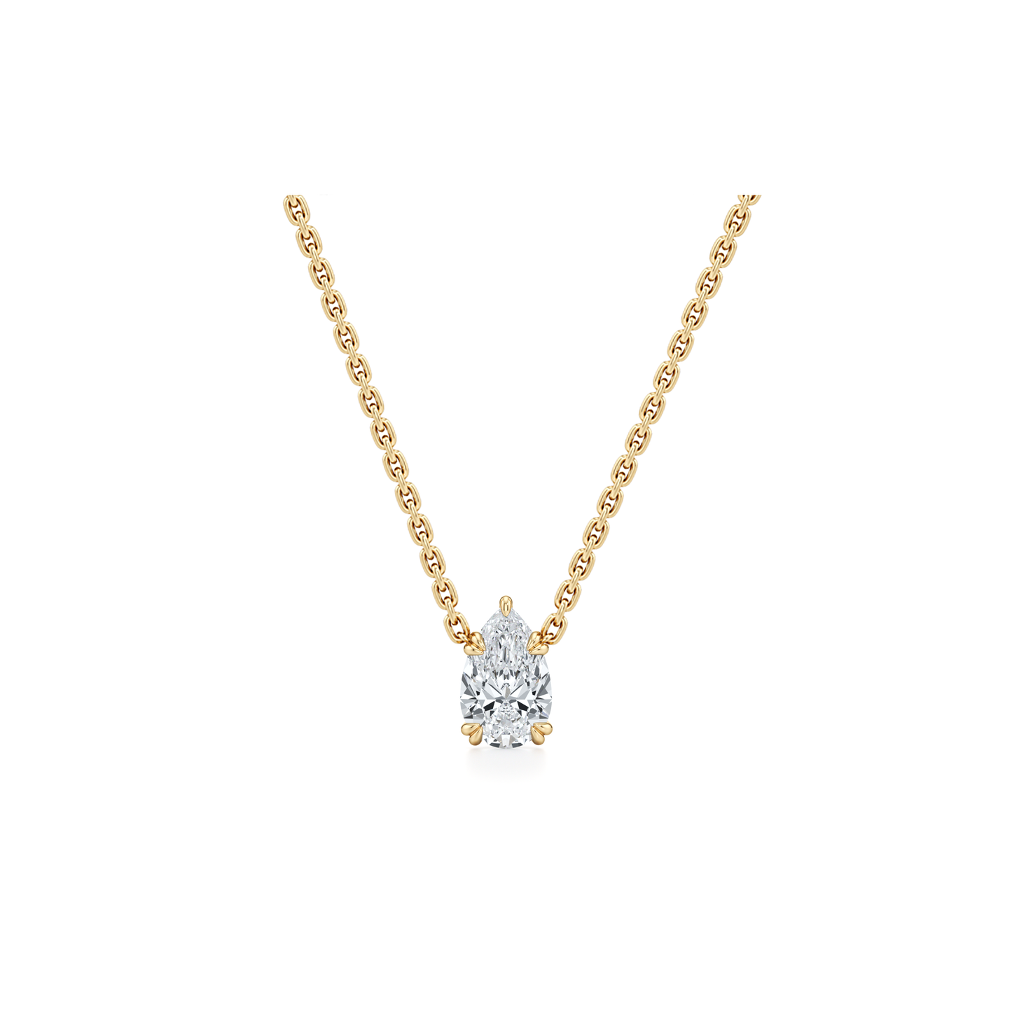 Elle Lab Diamond Pear Pendant - view 4