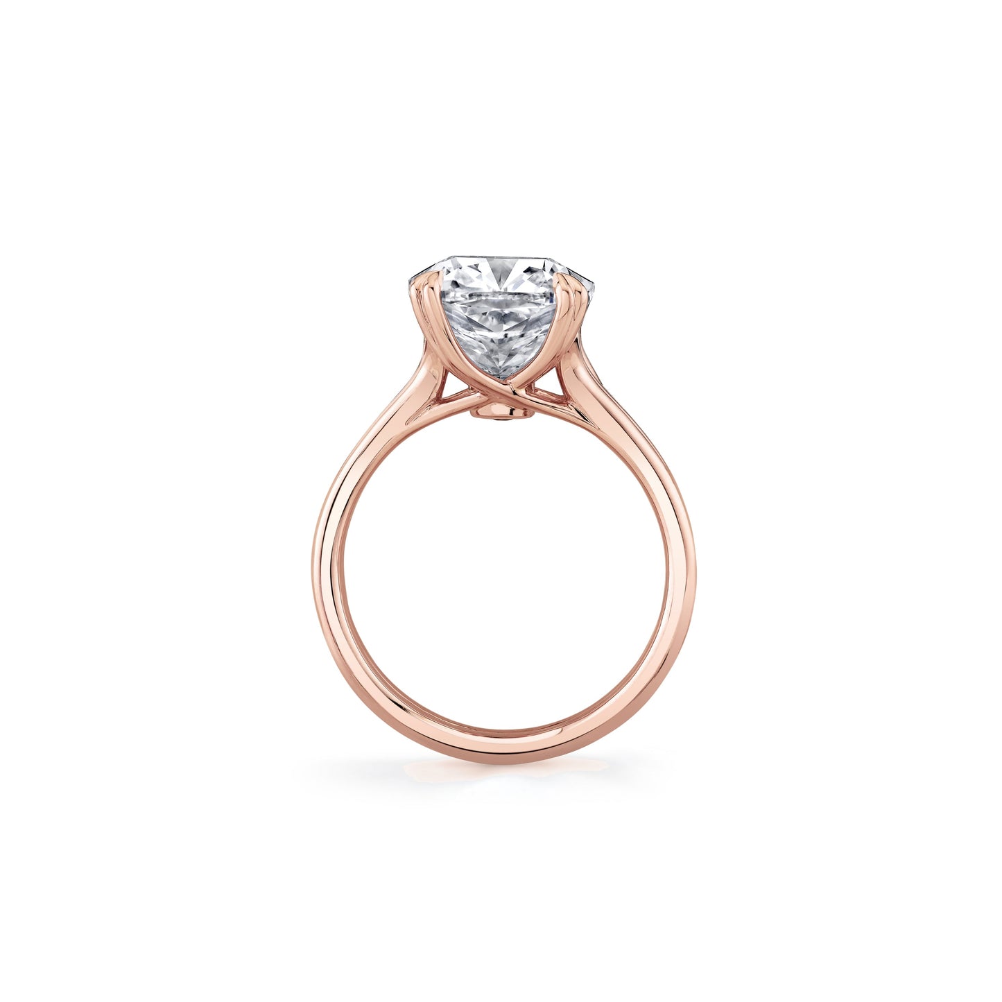 High Jewelry | Elle Antique Cushion Solitaire Lab Diamond Engagement Ring - view 11