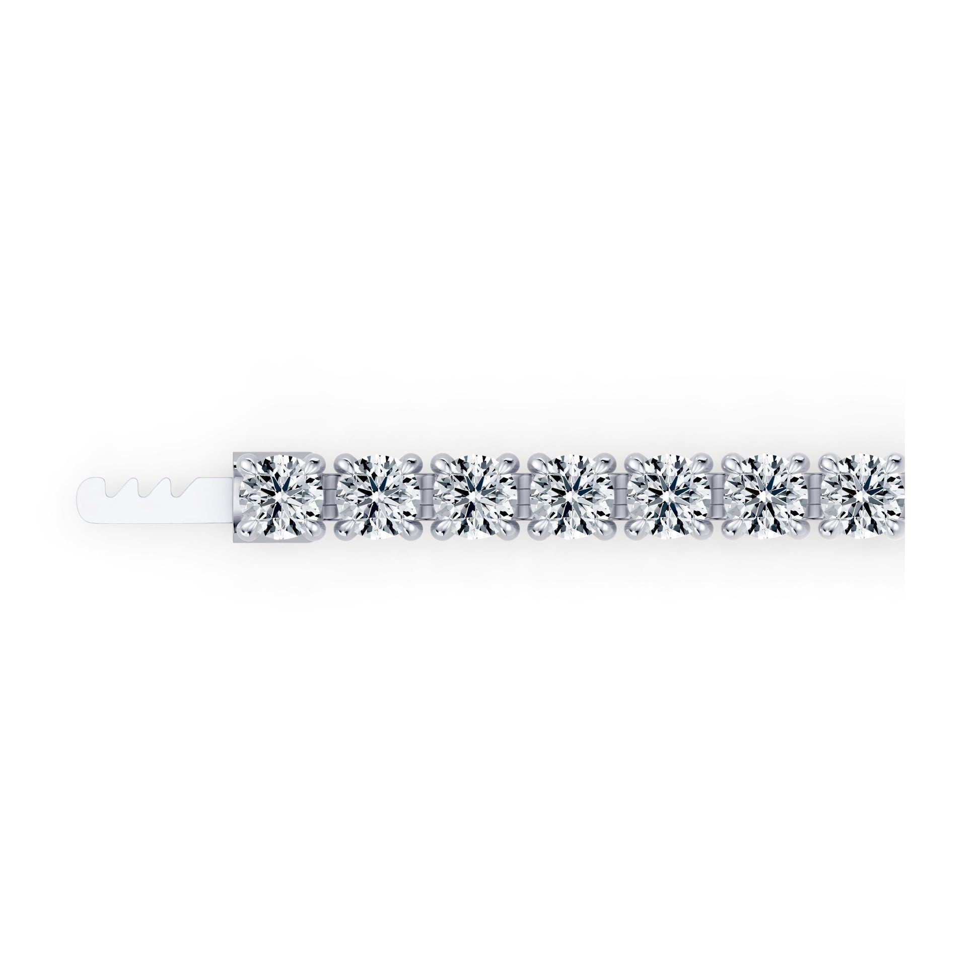 Olivia Round Brilliant Lab Diamond Tennis Bracelet - view 4
