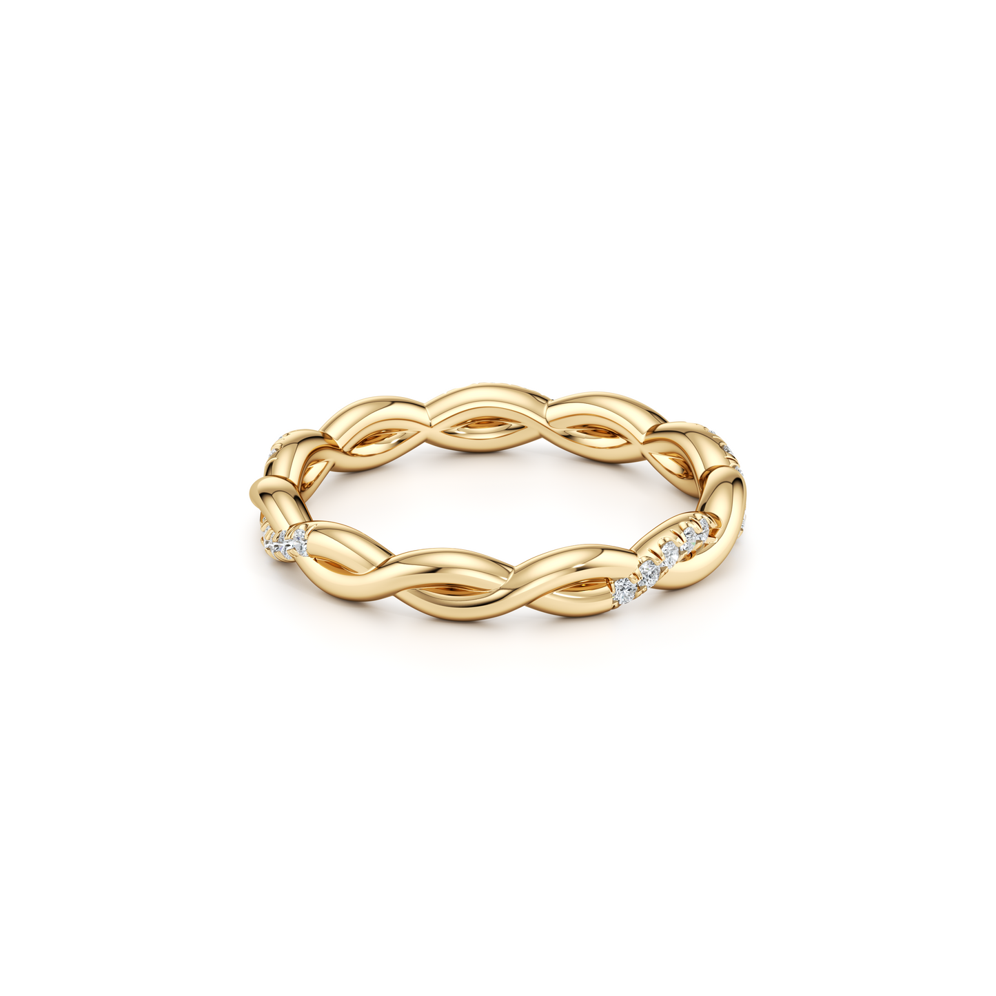 Ivy Lab Diamond Wedding Band - view 4