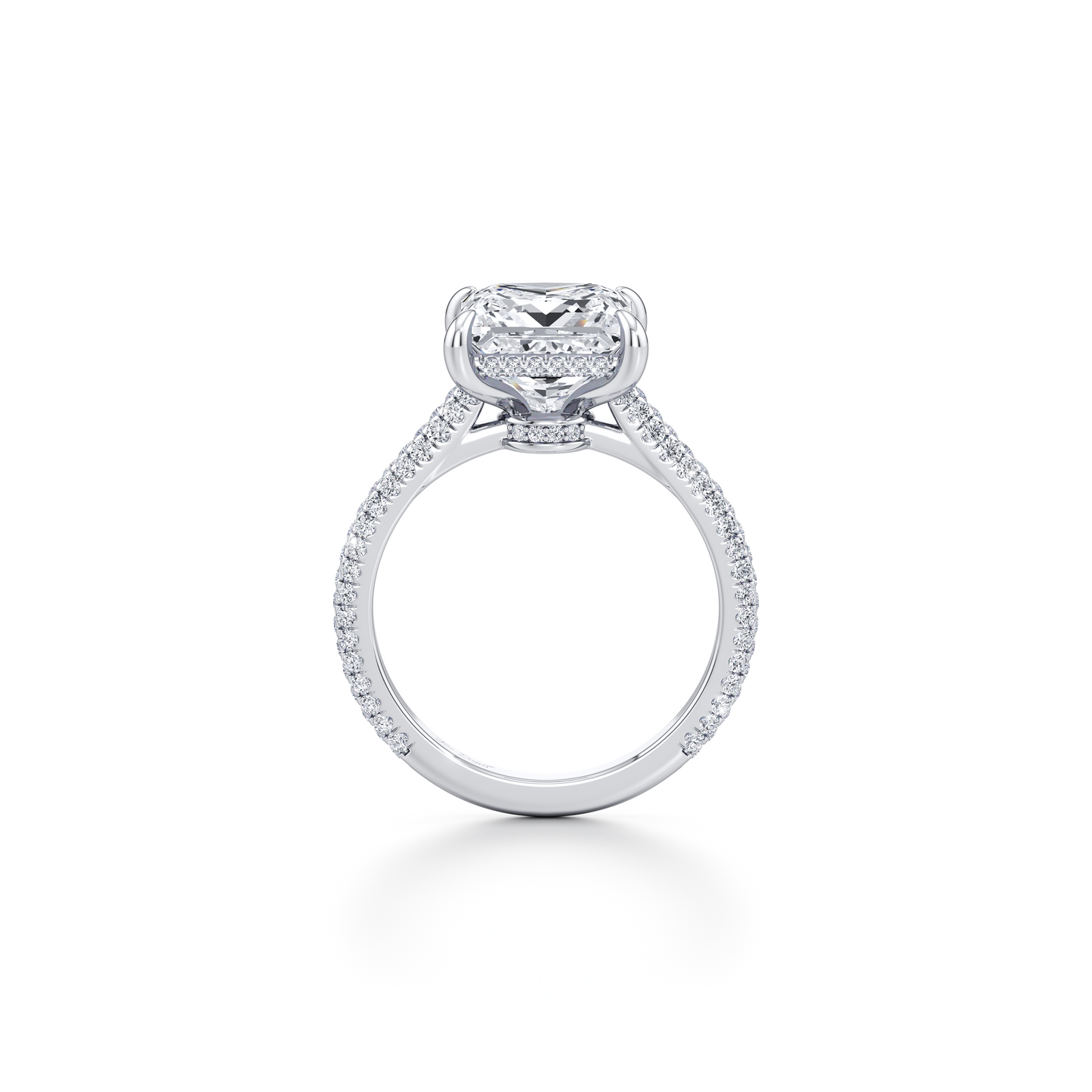Chelsea Pear Solitaire Lab Diamond Engagement Ring - view 3