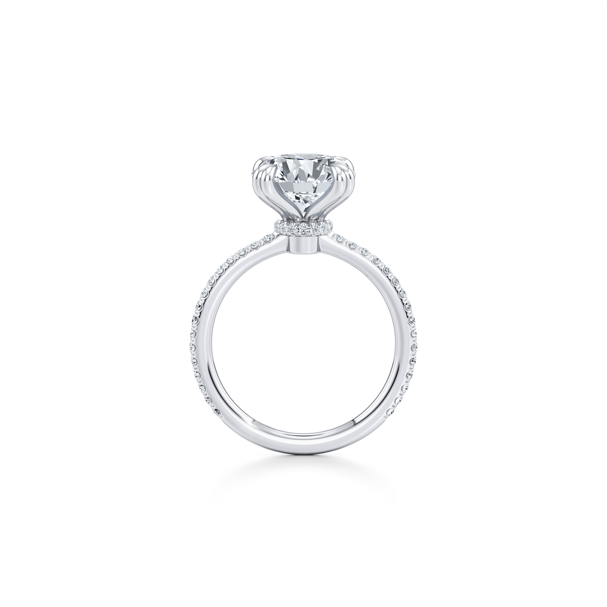 Kate Pear Solitaire Lab Diamond Engagement Ring - view 3