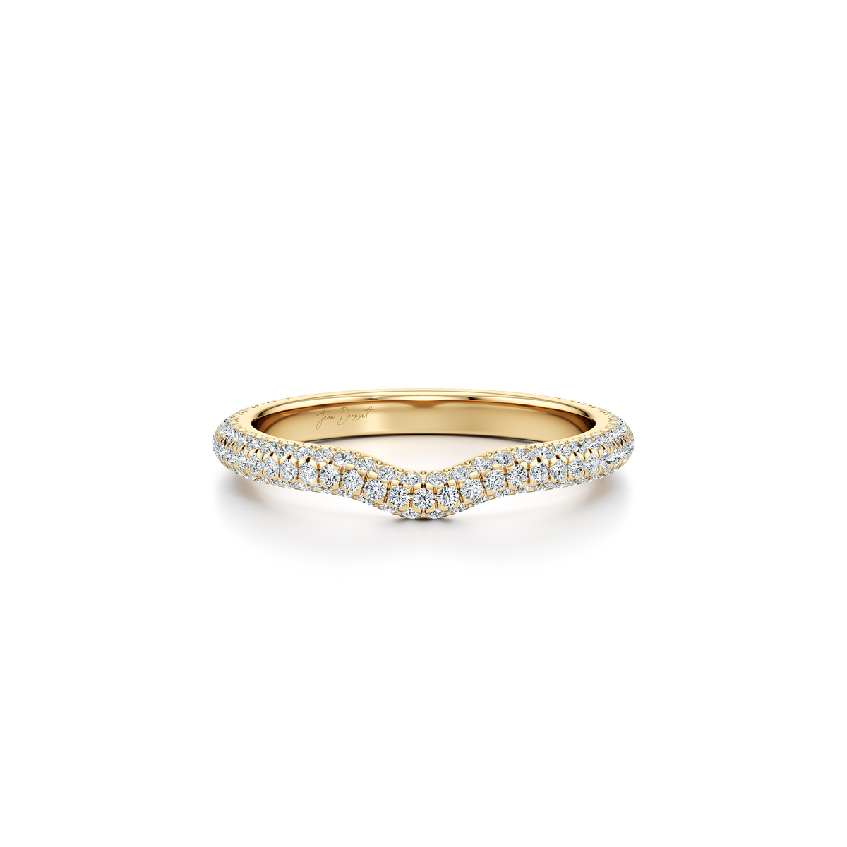 Contour Band - One Row Pave - view 12