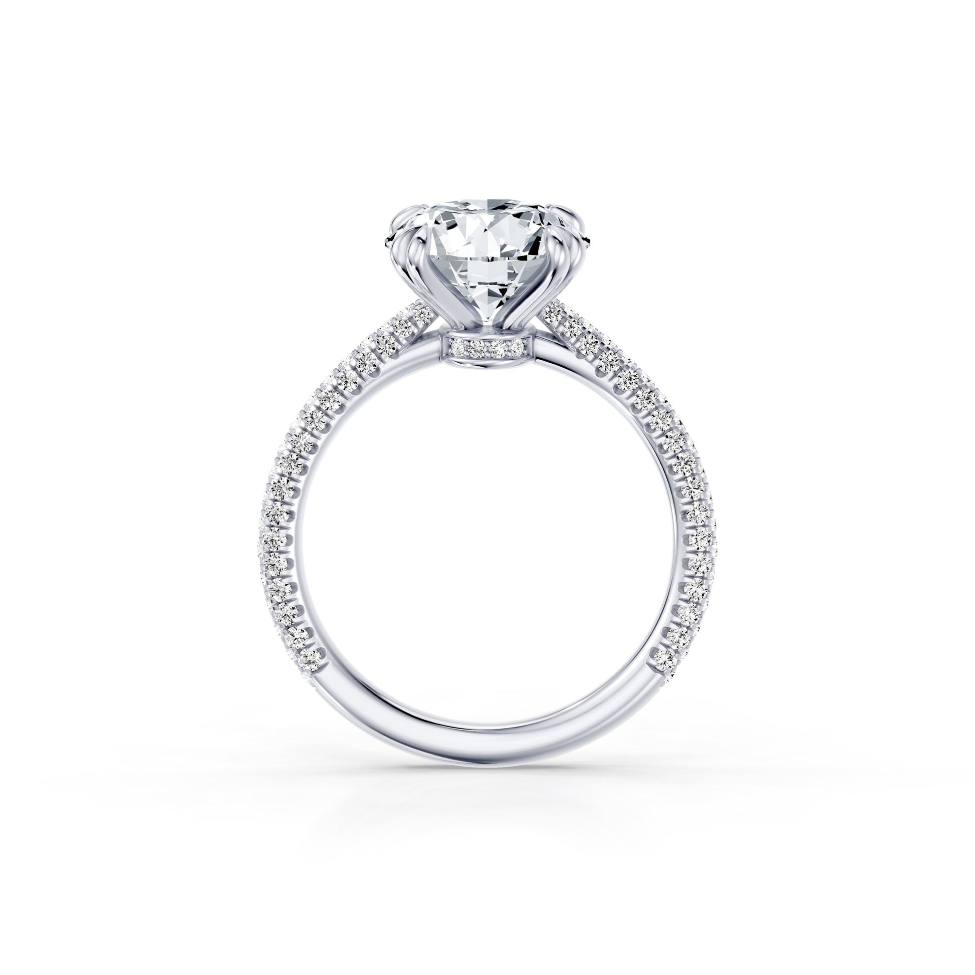 Chelsea Signature Radiant Lab Diamond Engagement Ring - view 3
