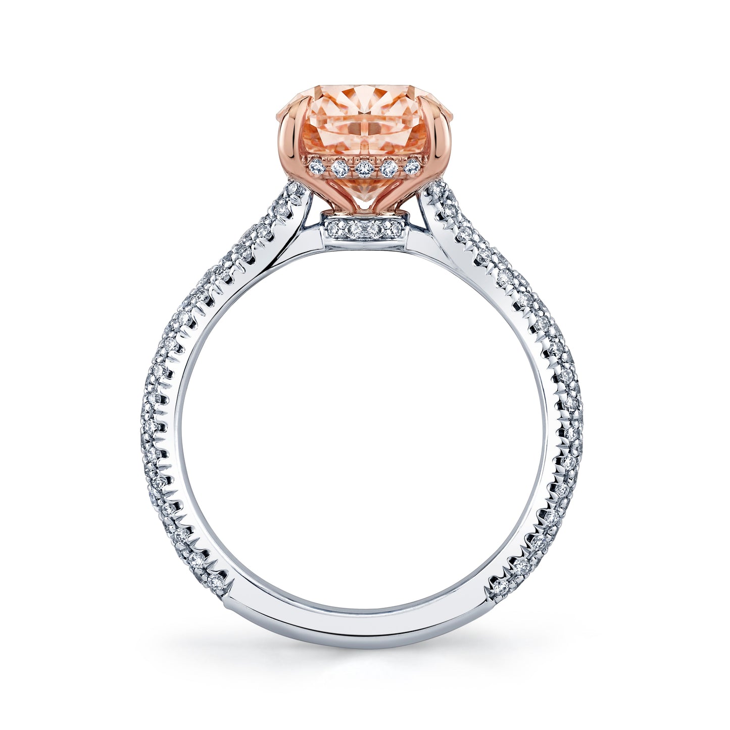 Chelsea Elongated Cushion Solitaire Lab Diamond Engagement Ring - view 7