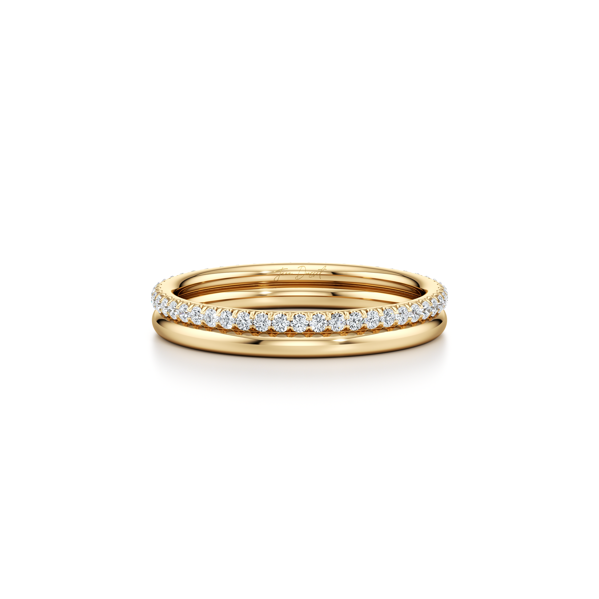 Elle Double Lab Diamond Band - view 4