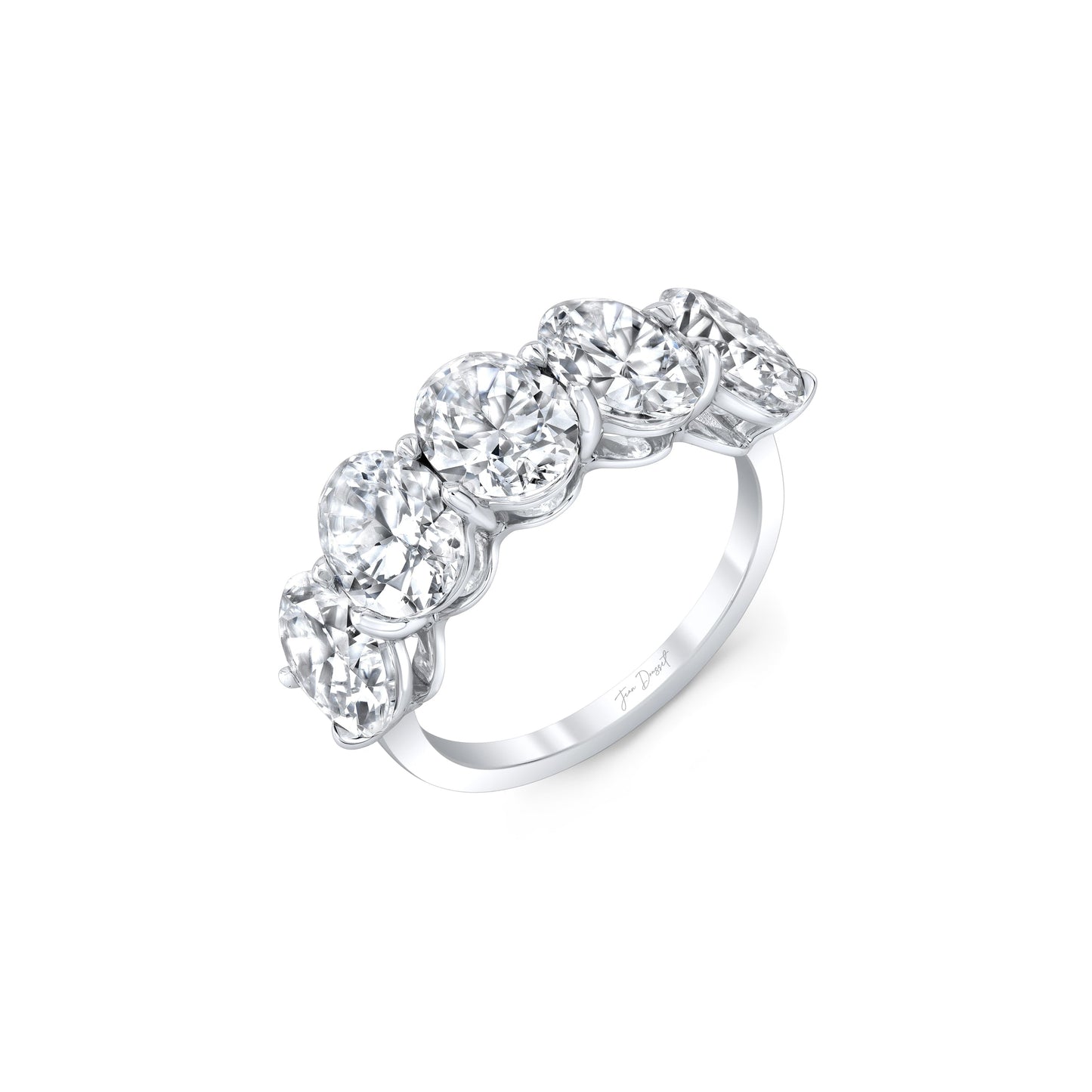 Olivia 5-Stone Oval Lab Diamond Band - view 4